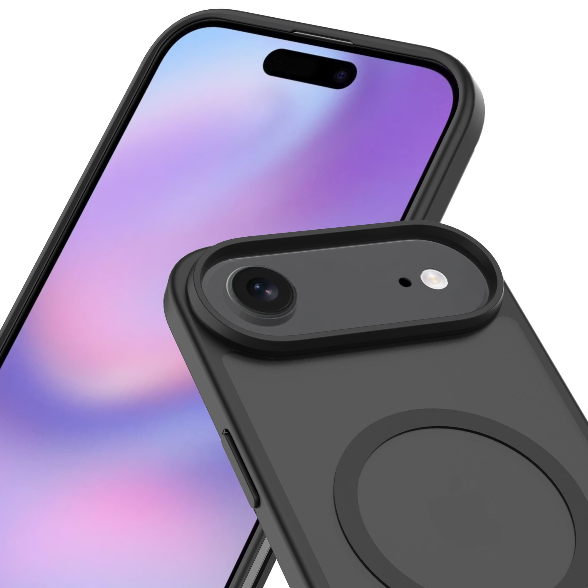 iPhone Air Hybrid-deksel Magnetisk, Frosted Black