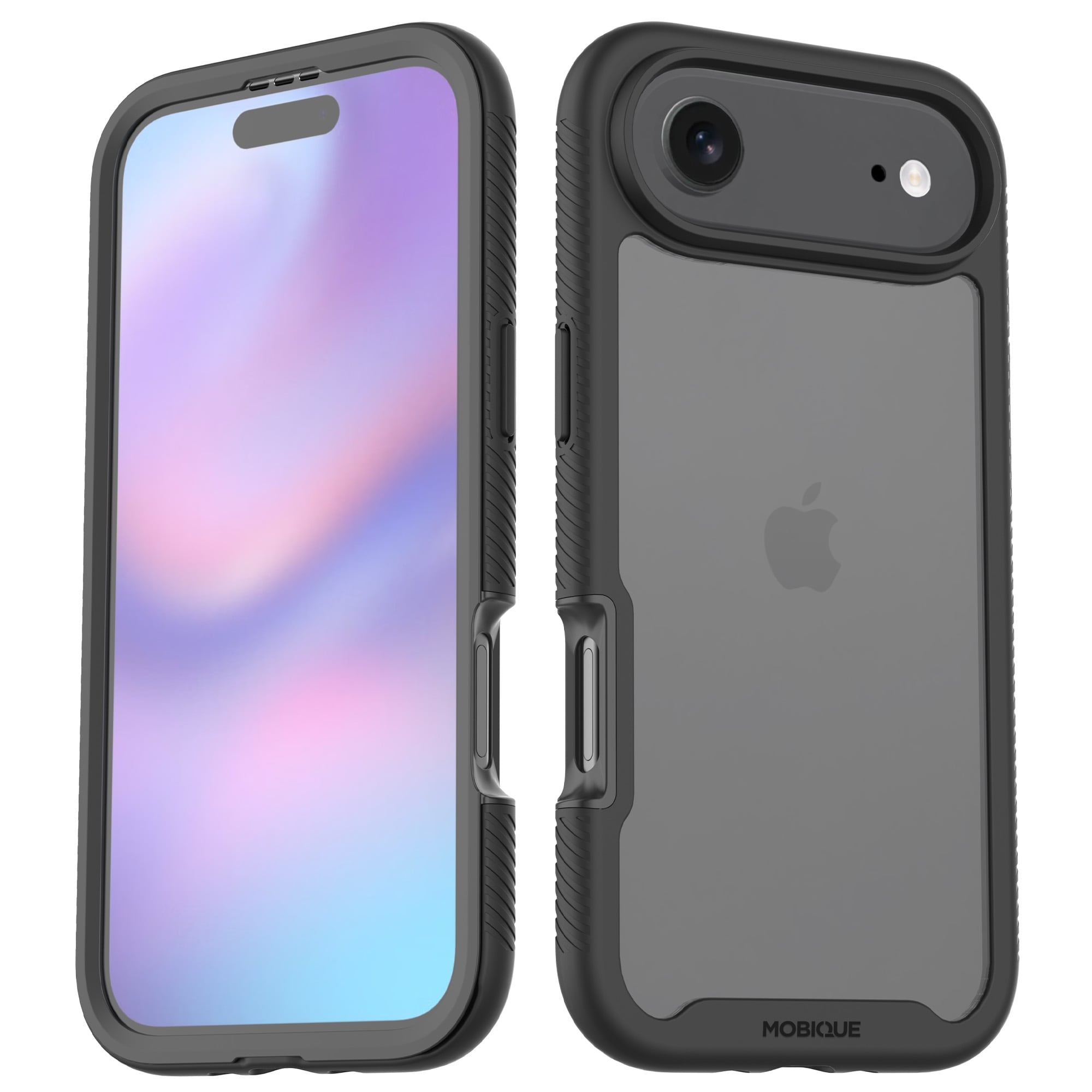 iPhone 17 Air Deksel Full Protection, Svart/gjennomsiktig