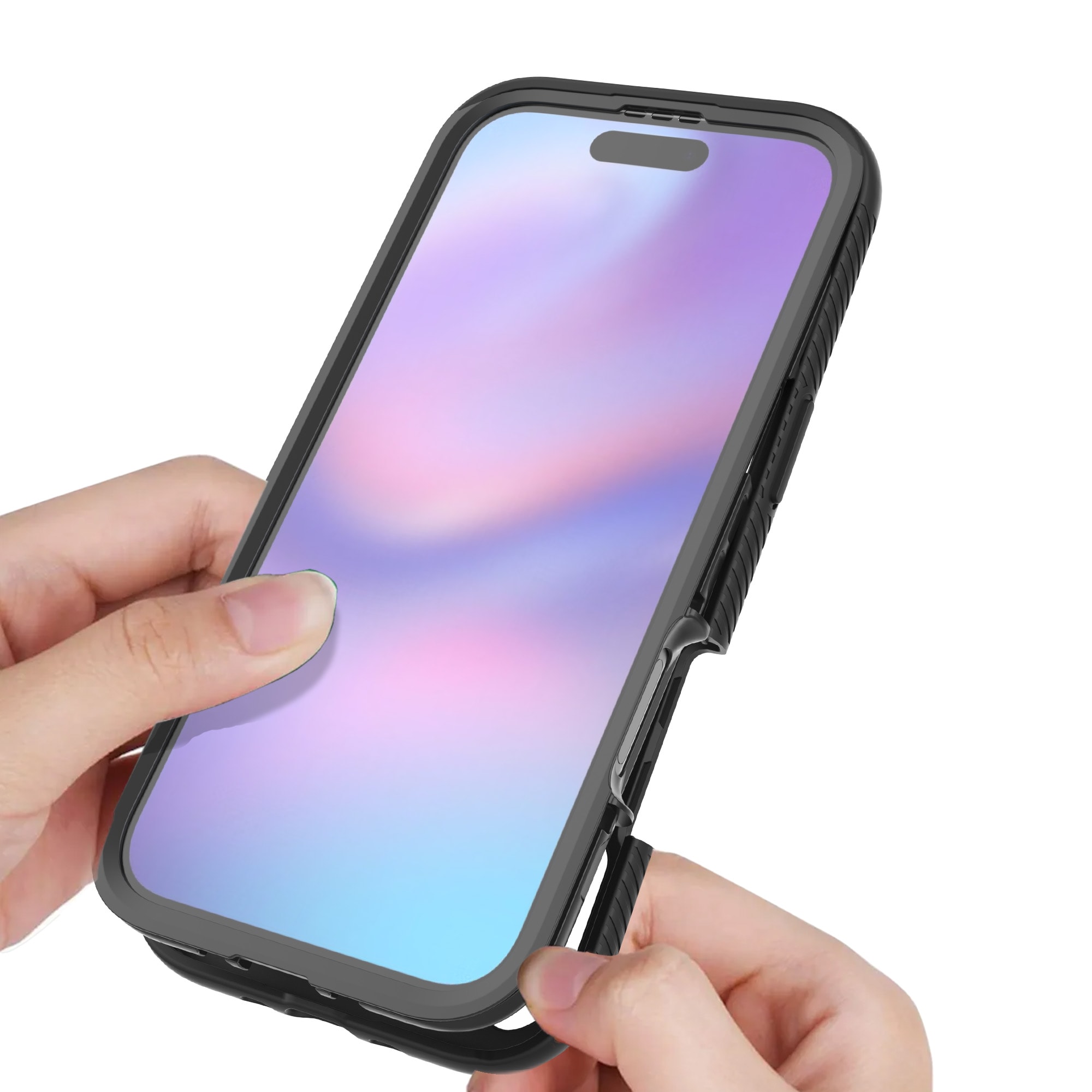 iPhone 17 Air Deksel Full Protection, Svart/gjennomsiktig