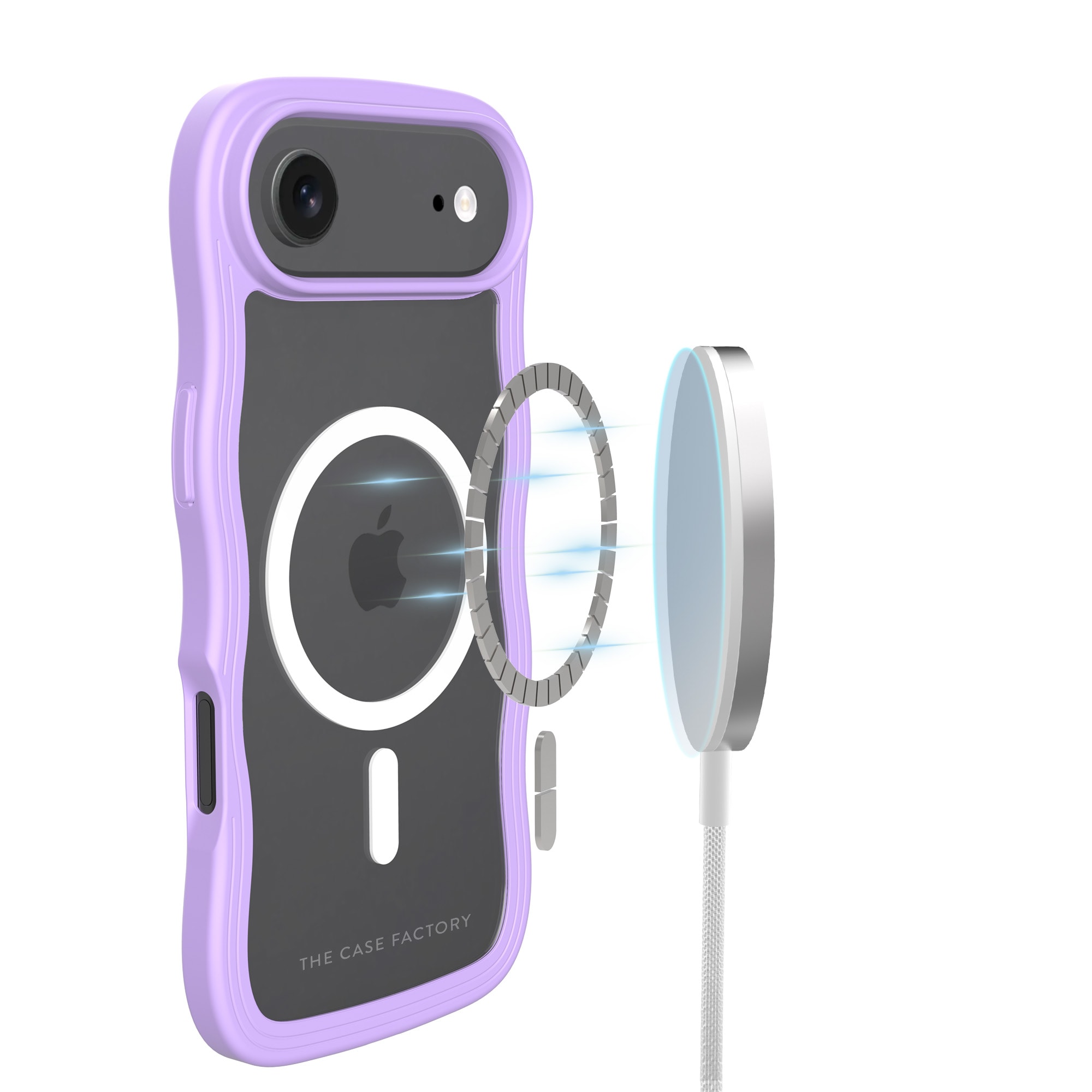 iPhone Air The Wave Magnetic Case, Lilla