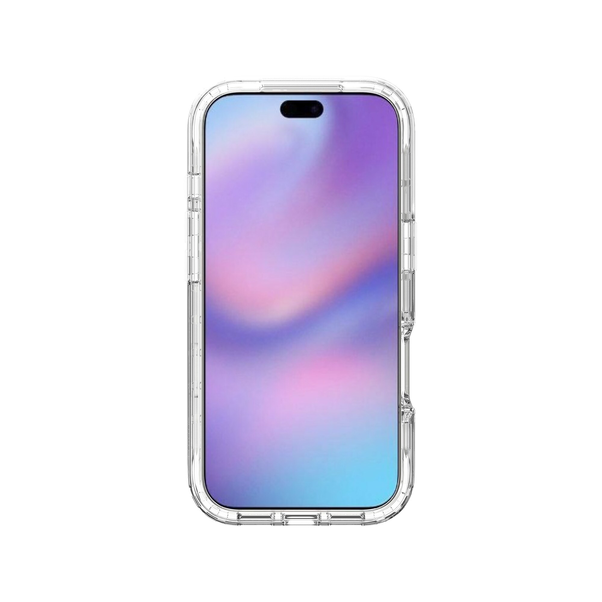 iPhone 17 Pro Max Mobildeksel med beskyttelsesramme, Gjennomsiktig