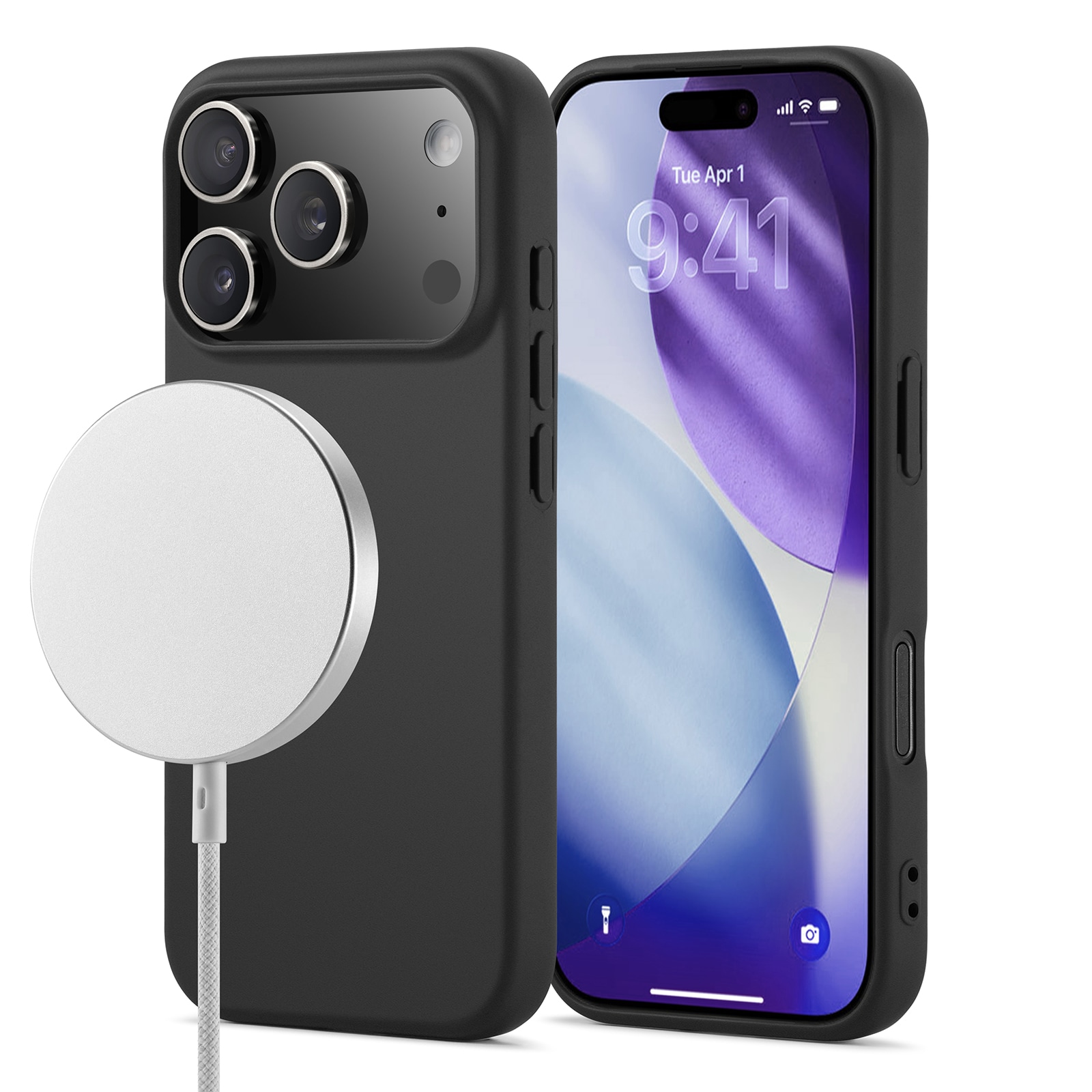 iPhone 17 Pro Max MagSafe Deksel, Svart