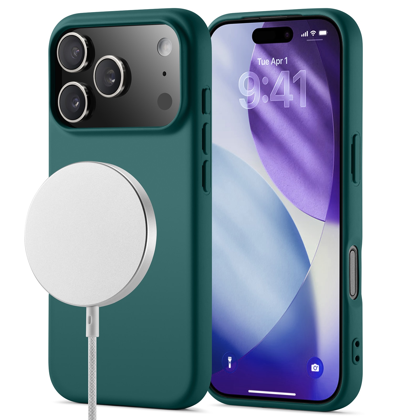 iPhone 17 Pro MagSafe Deksel, Mørk grønn