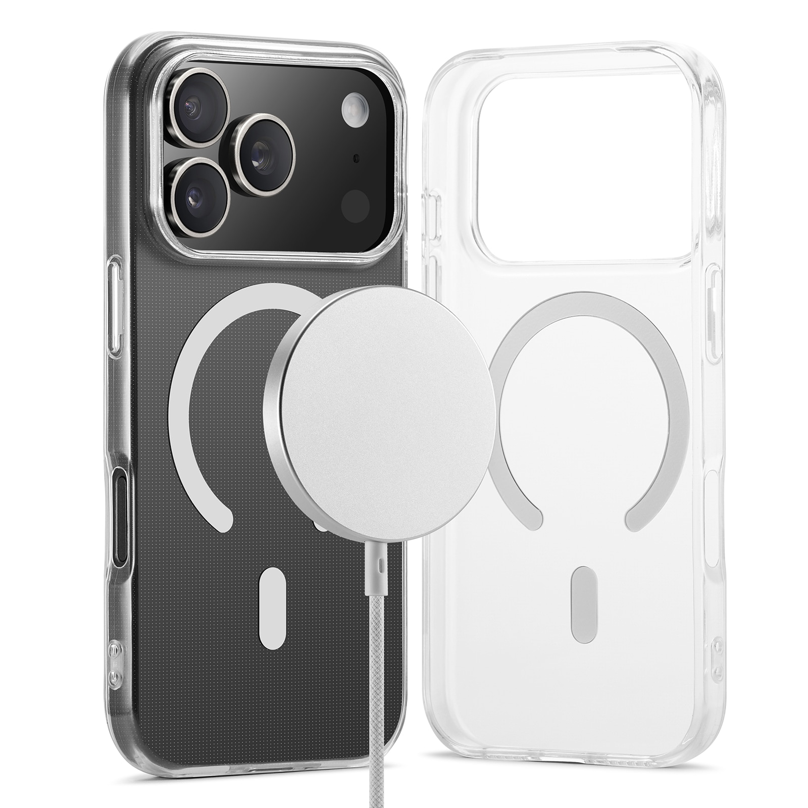 iPhone 17 Pro Max MagSafe-deksel i TPU, Gjennomsiktig