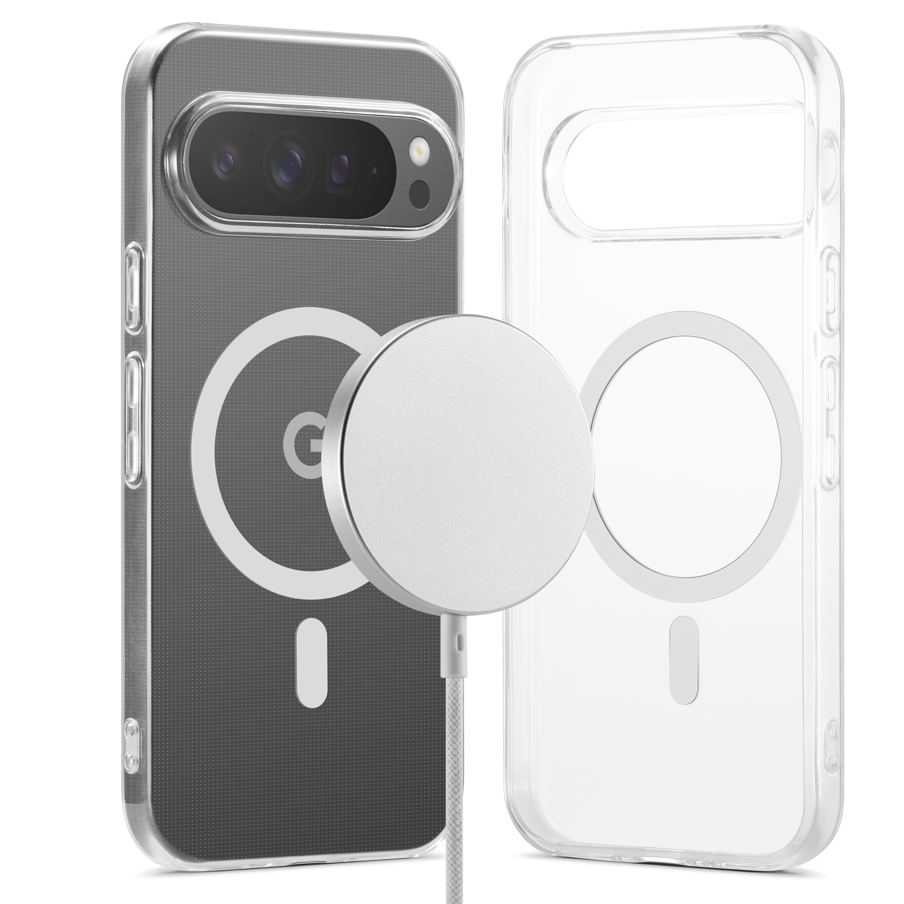 Google Pixel 10 Pro XL MagSafe-deksel i TPU, Gjennomsiktig