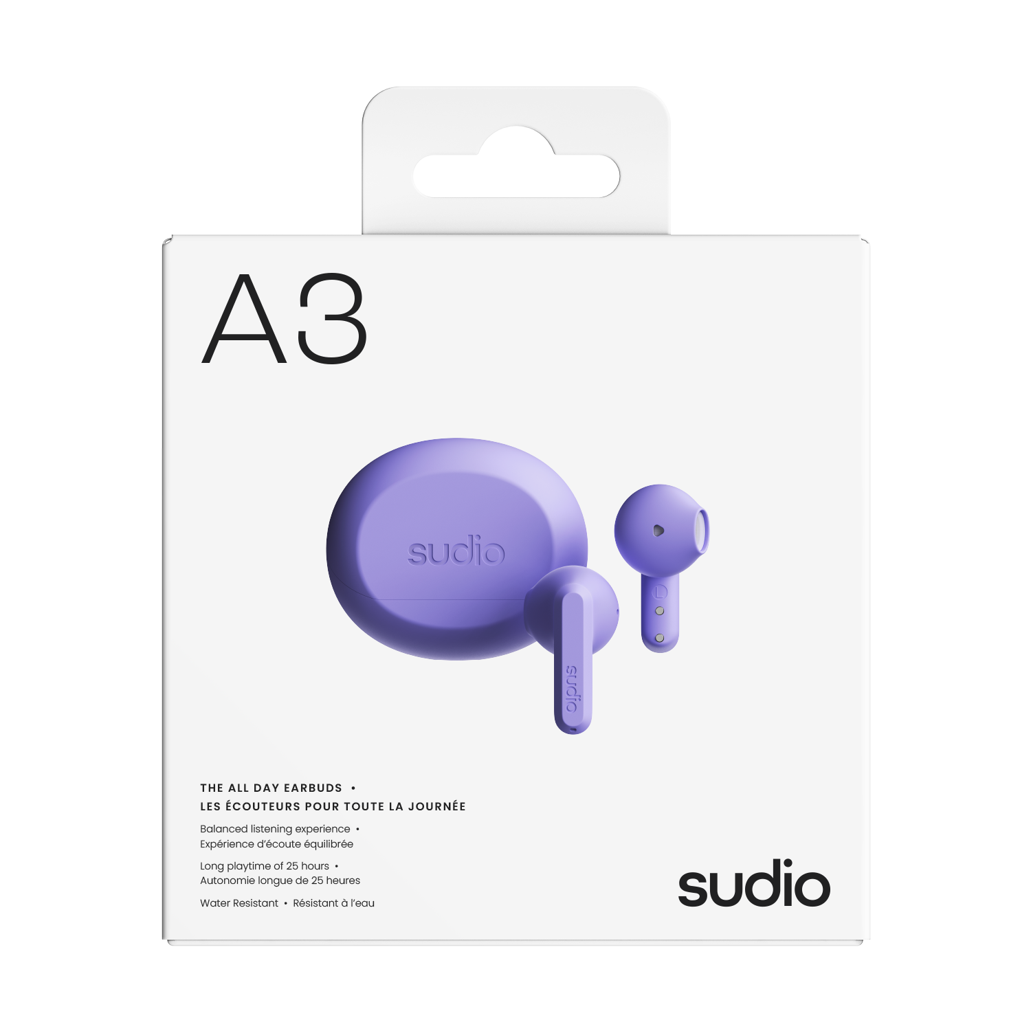 A3 Trådløse In-ear hodetelefoner, Lilla