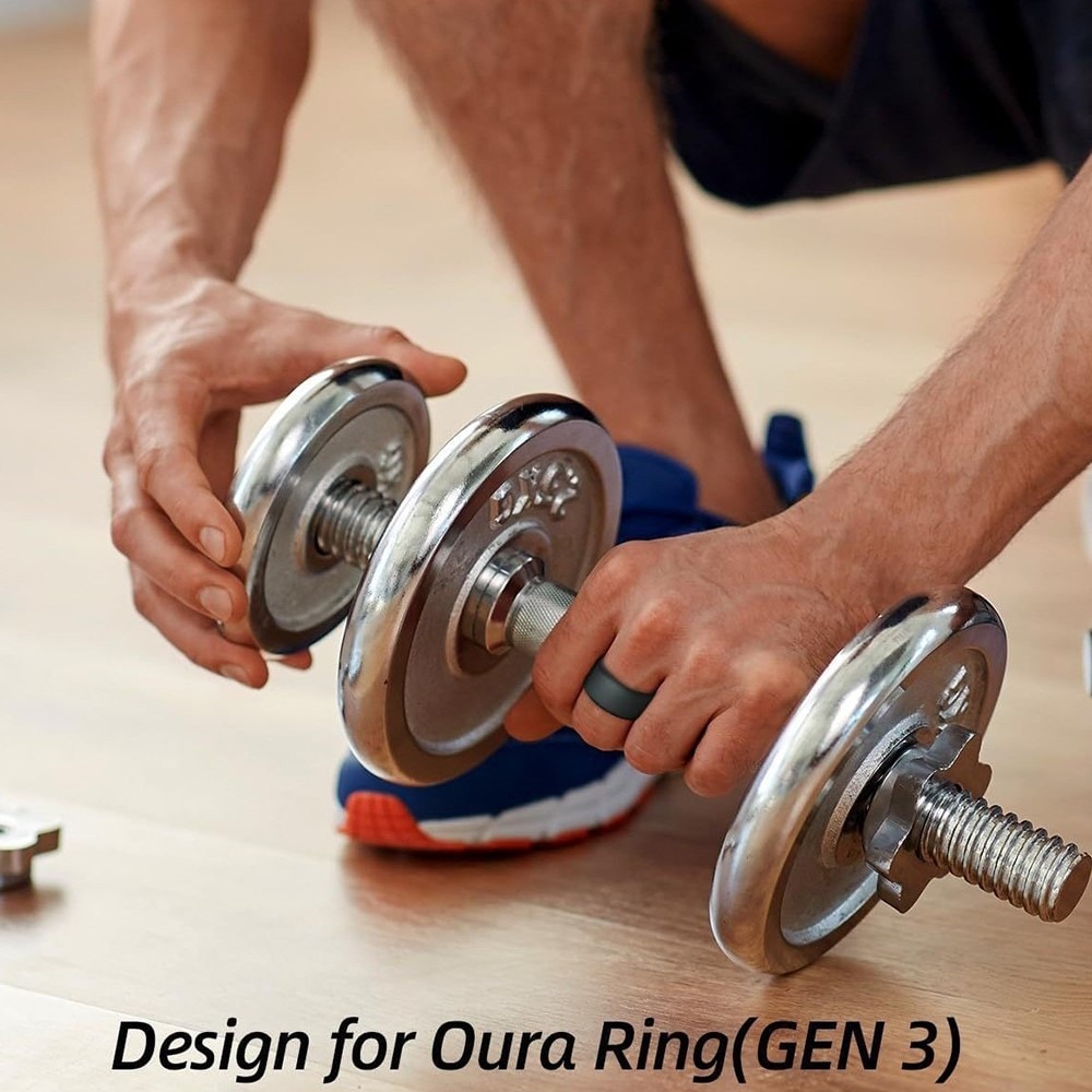 Oura Ring Gen 3 silikondeksel for størrelse 6-10, svart