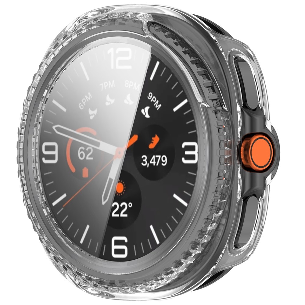 Samsung Galaxy Watch 8 Classic Heldekkende deksel med skjermbeskytter, Gjennomsiktig