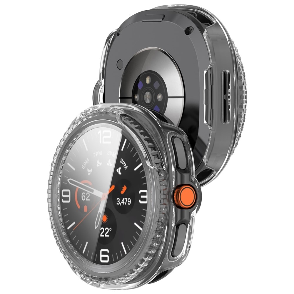Samsung Galaxy Watch 8 Classic Heldekkende deksel med skjermbeskytter, Gjennomsiktig