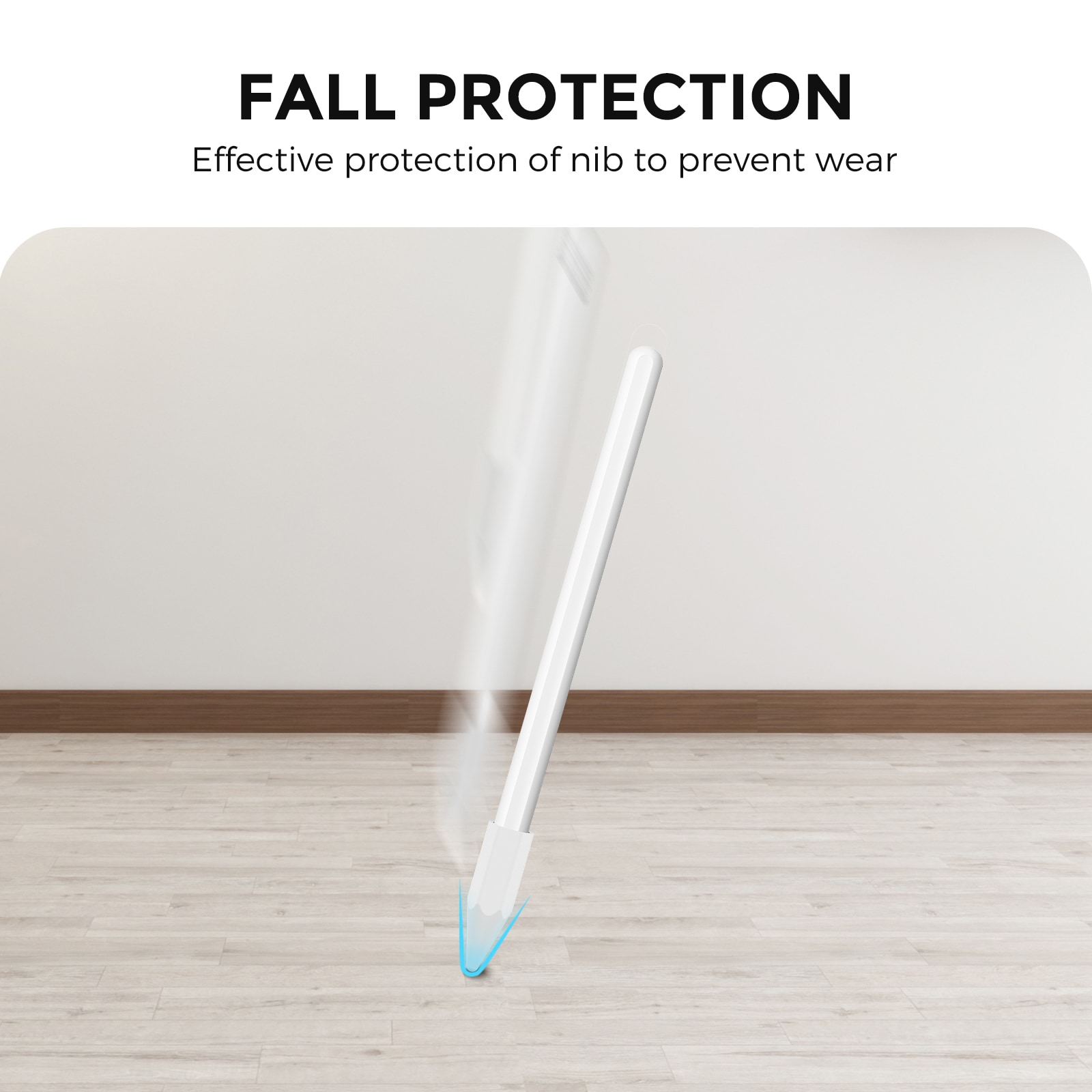 Apple Pencil Spissbeskyttelse i TPU, Hvit