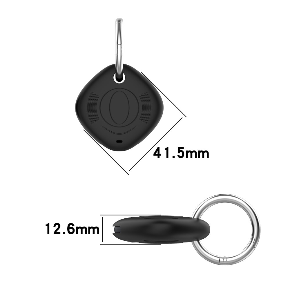 Samsung Galaxy SmartTag Nøkkelring med silikondeksel, Svart