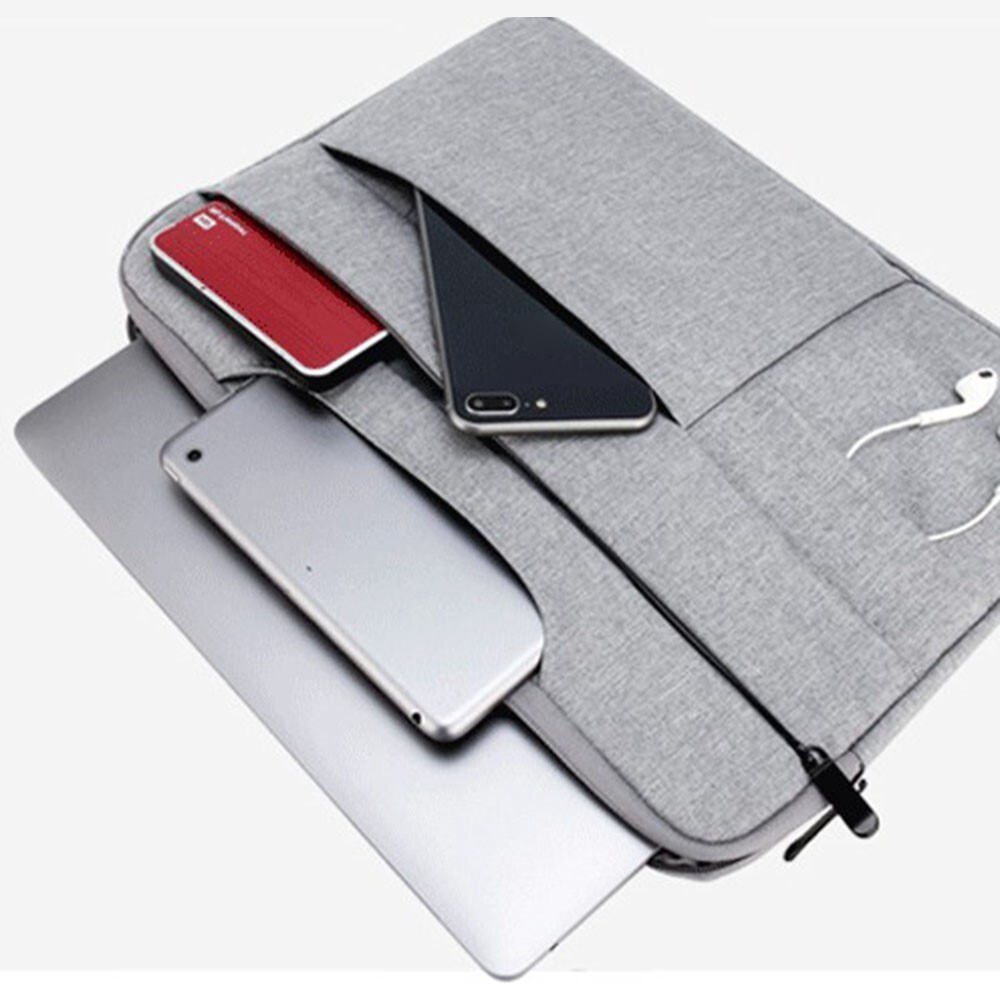 13,3" Laptopveske med ytterlomme, Svart