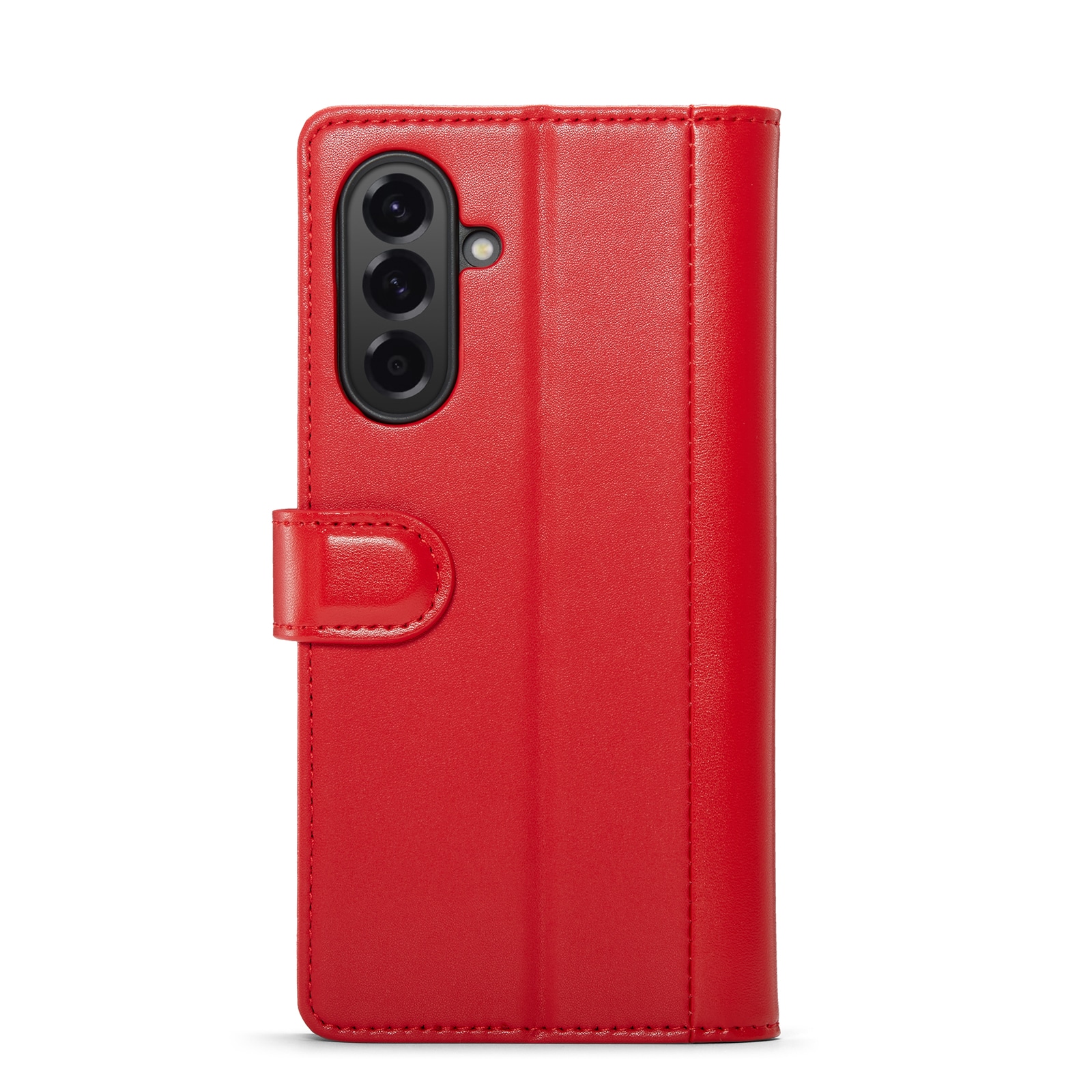 Samsung Galaxy A56 Lommeboketui i ekte skinn, Rød
