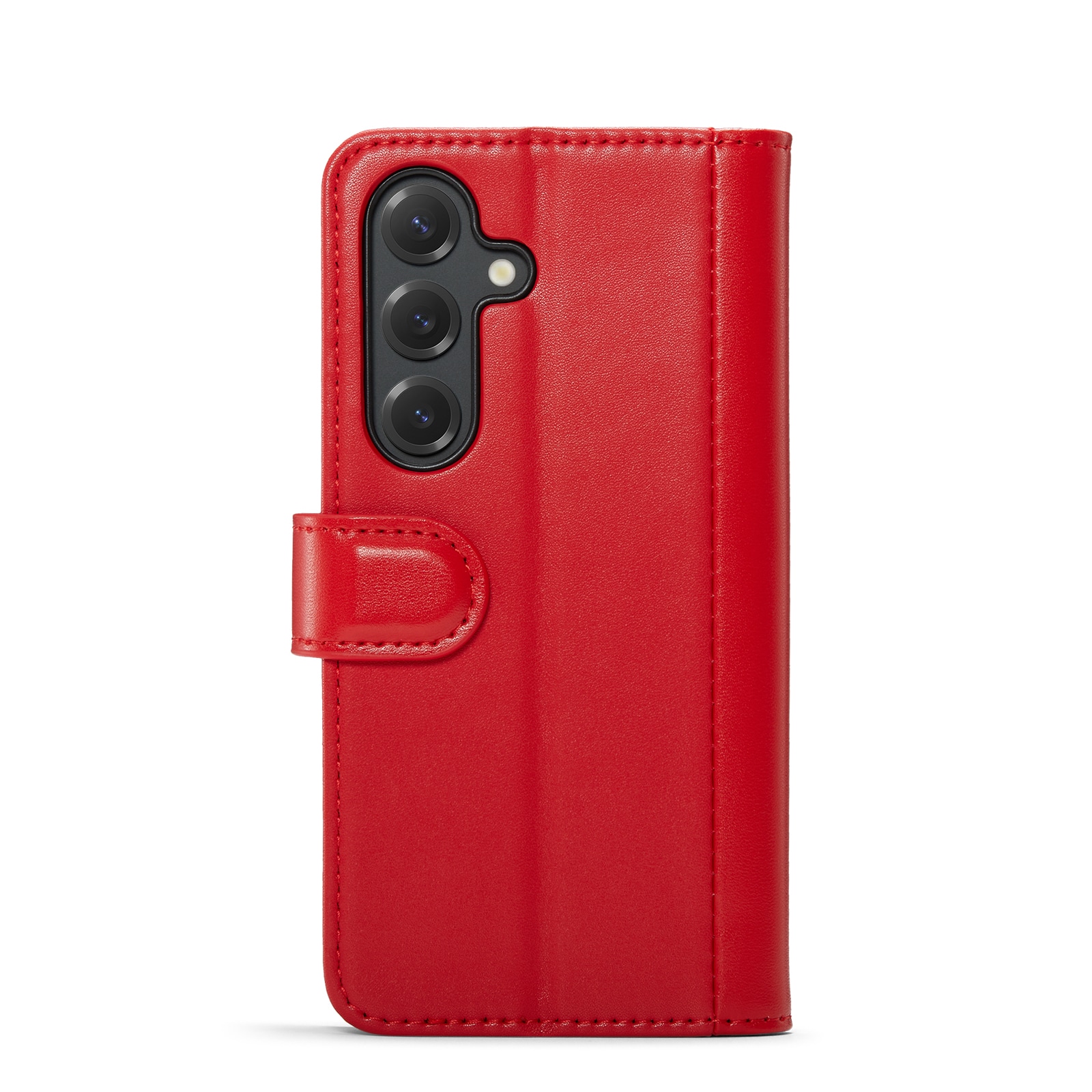 Samsung Galaxy S25 Lommeboketui i ekte skinn, Rød
