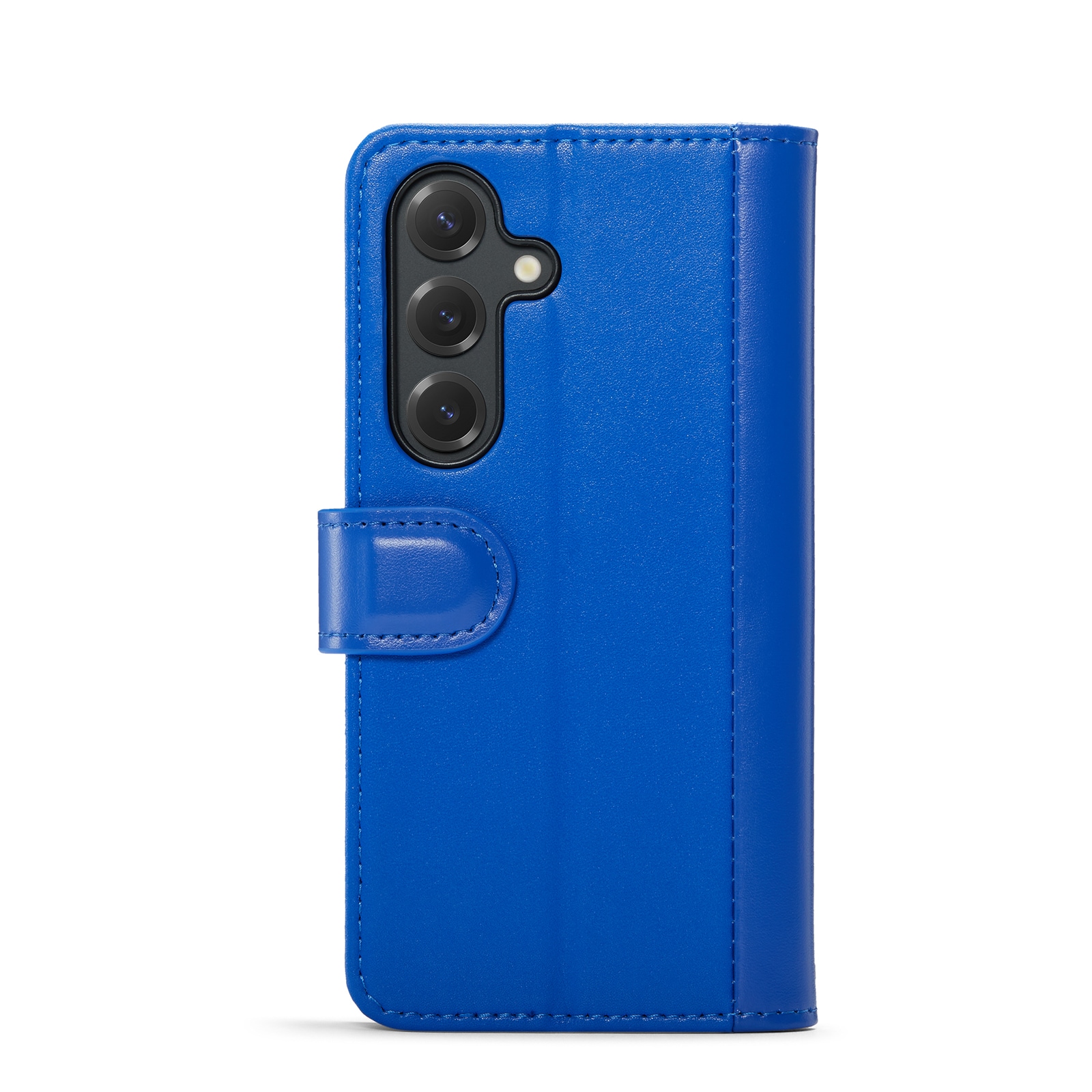 Samsung Galaxy S25 Lommeboketui i ekte skinn, Blå