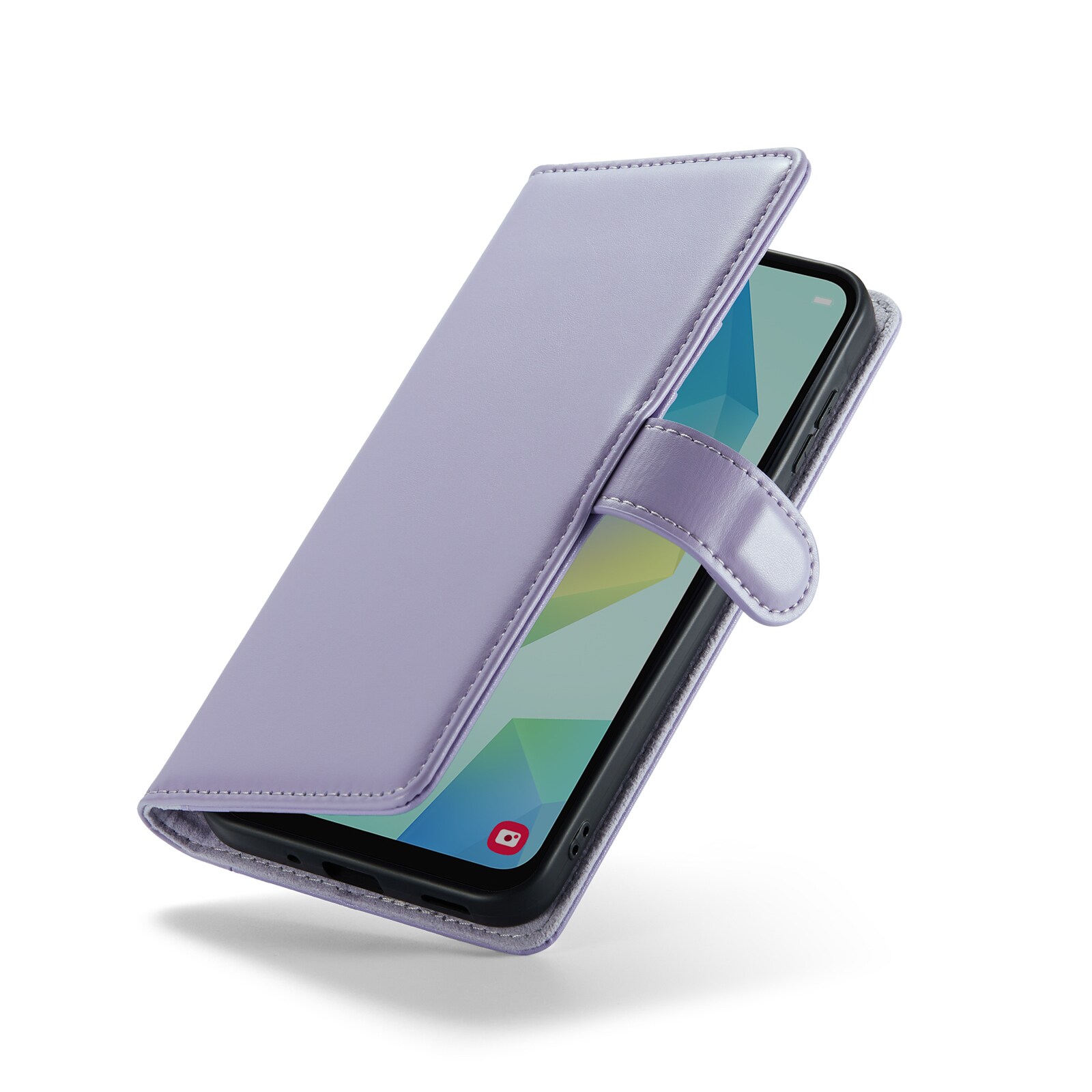 Samsung Galaxy A16 Lommeboketui i ekte skinn, Lilla