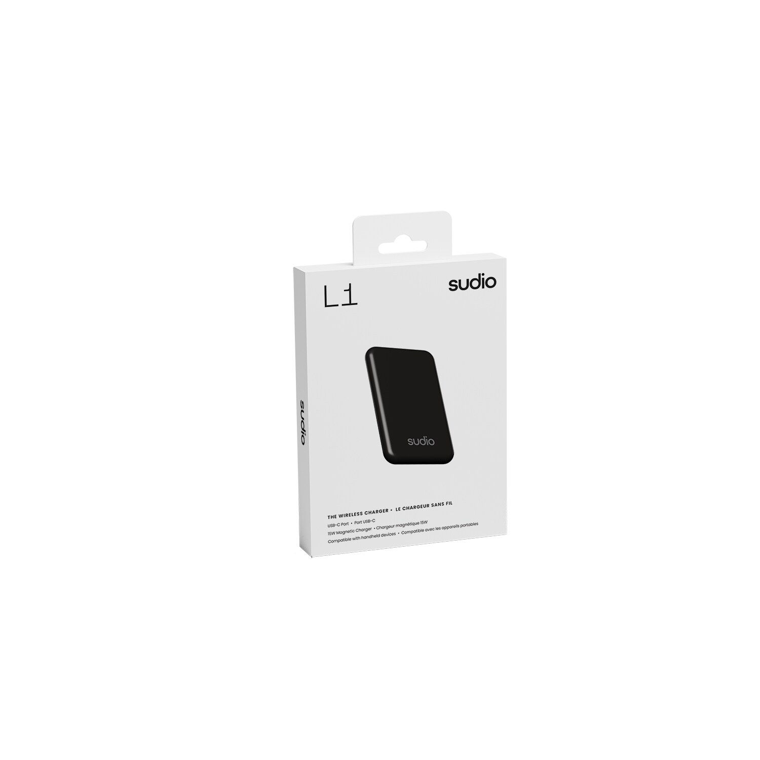 L1 Trådløs Magnetisk Powerbank 5000mAh, Svart