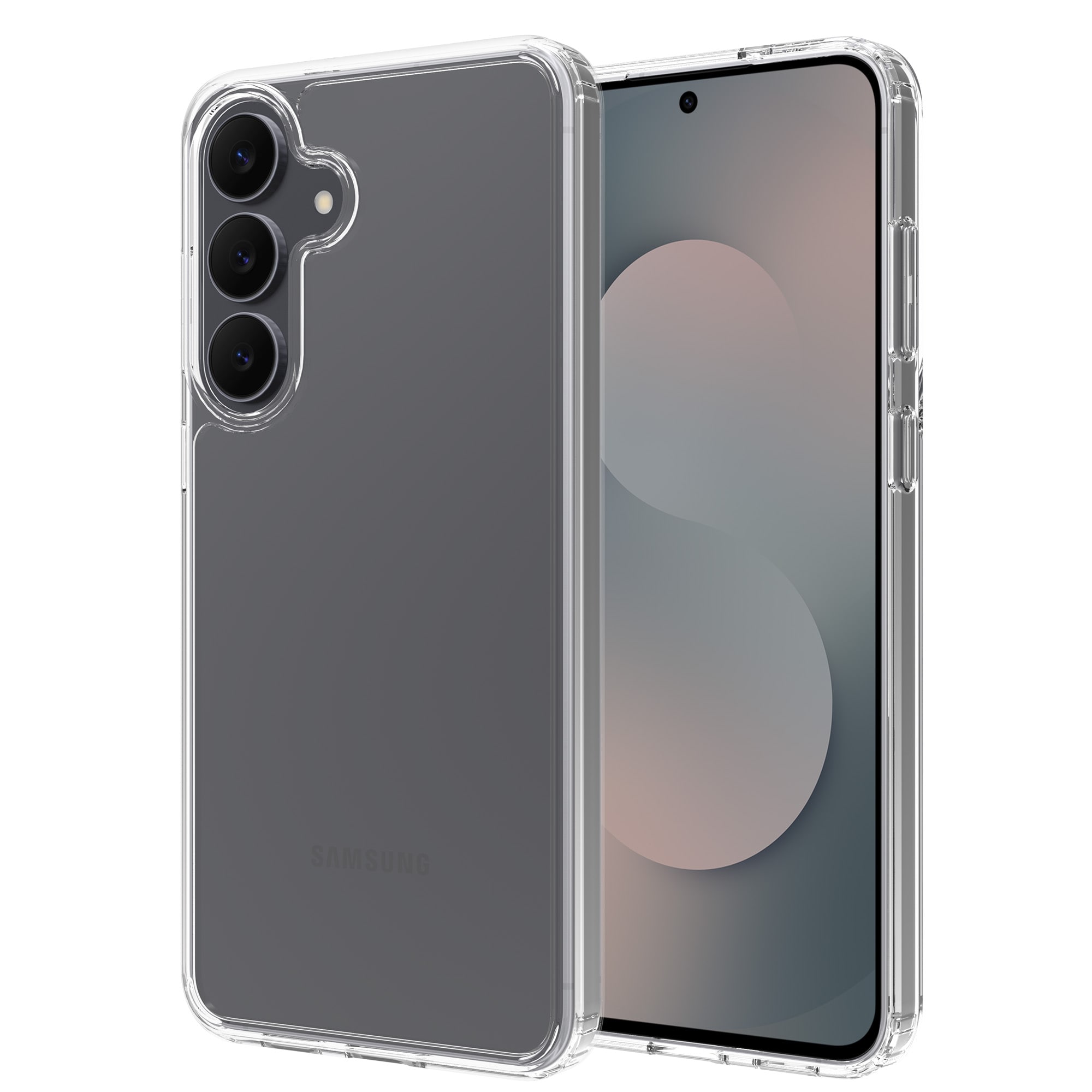 Samsung Galaxy S25 FE Crystal Hybrid-deksel, Gjennomsiktig