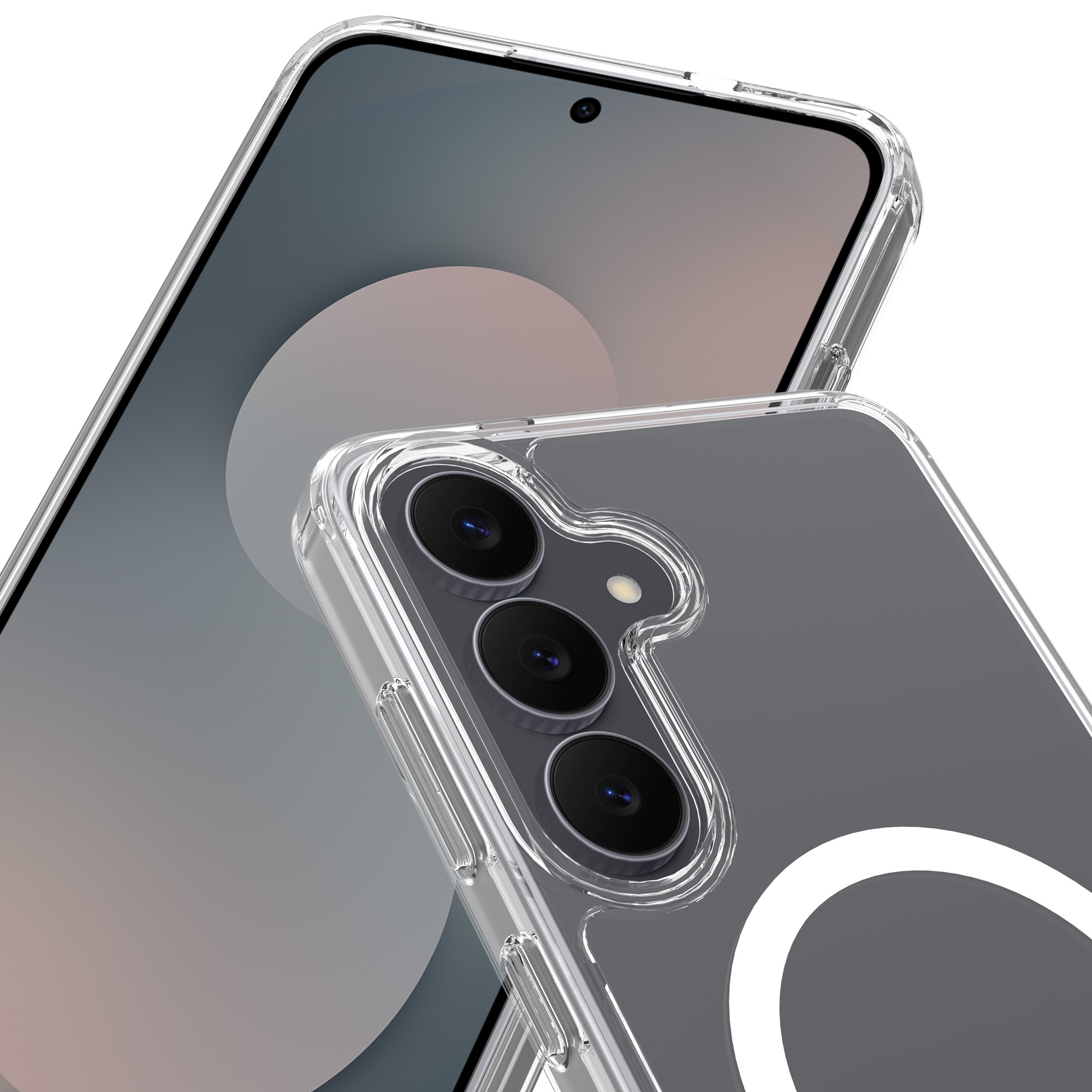 Samsung Galaxy S25 FE MagSafe Hybrid-deksel, Gjennomsiktig