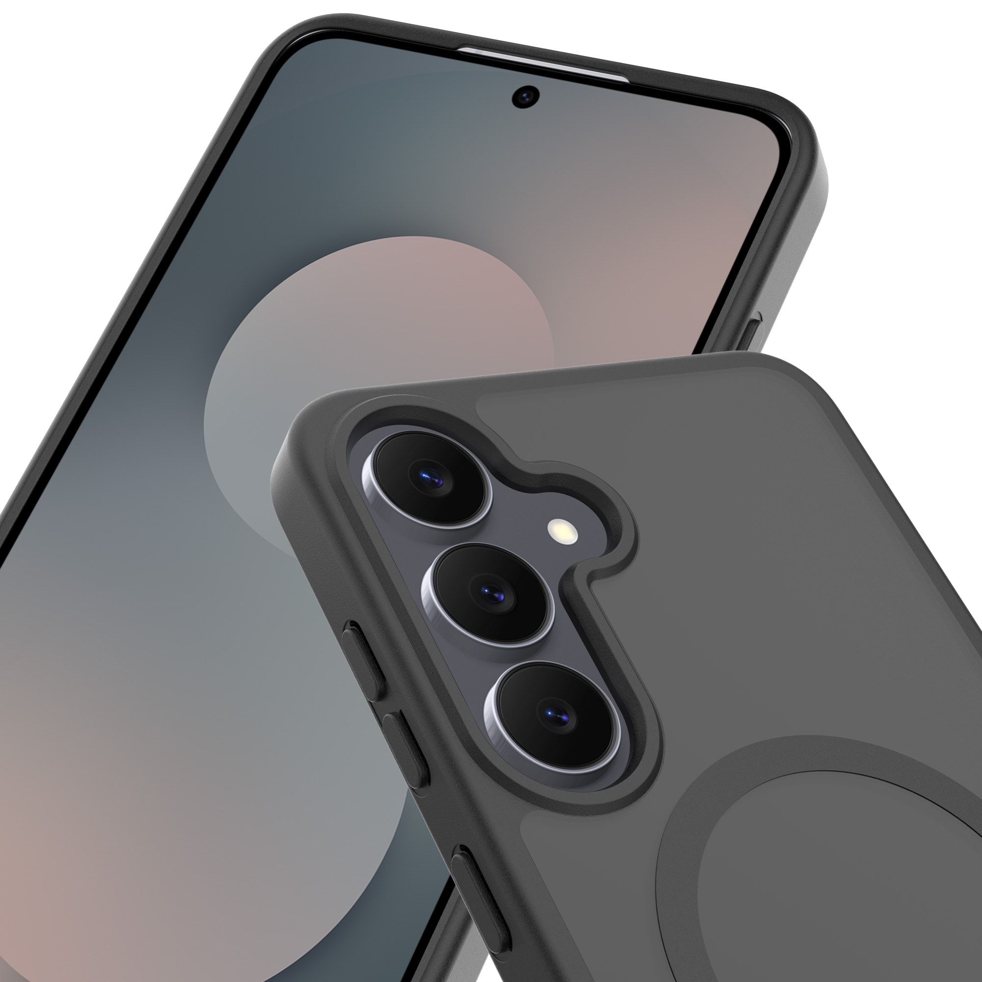 Samsung Galaxy S25 FE Hybrid-deksel Magnetisk, Frosted Black