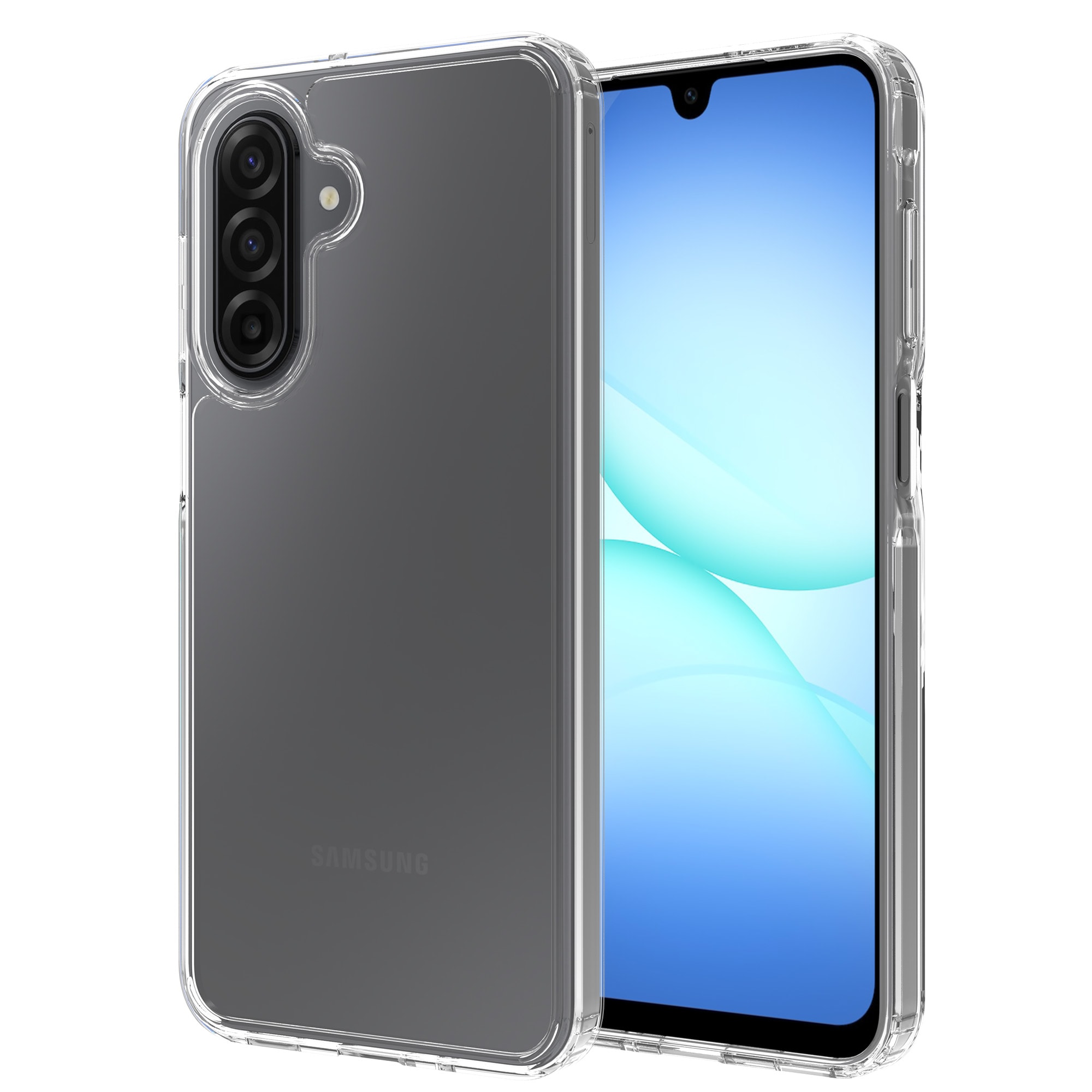 Samsung Galaxy A17 Crystal Hybrid-deksel, Gjennomsiktig