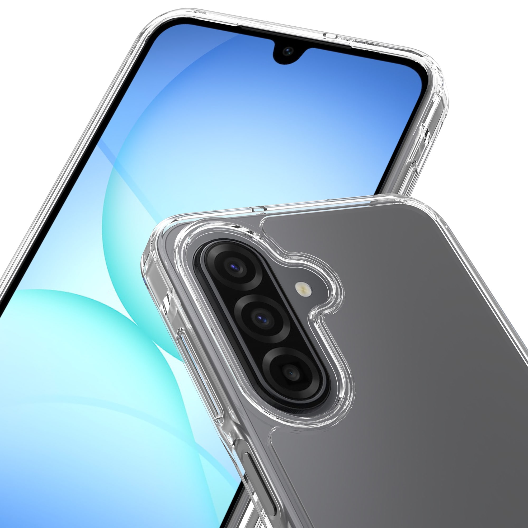 Samsung Galaxy A17 Crystal Hybrid-deksel, Gjennomsiktig