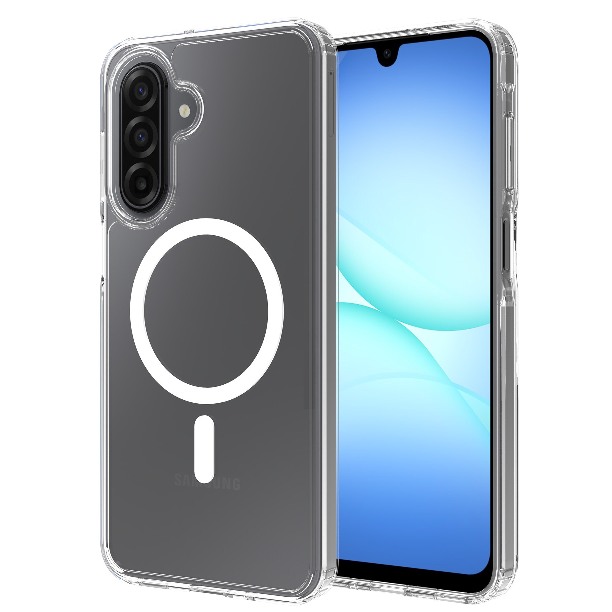 Samsung Galaxy A17 MagSafe Hybrid-deksel, Gjennomsiktig