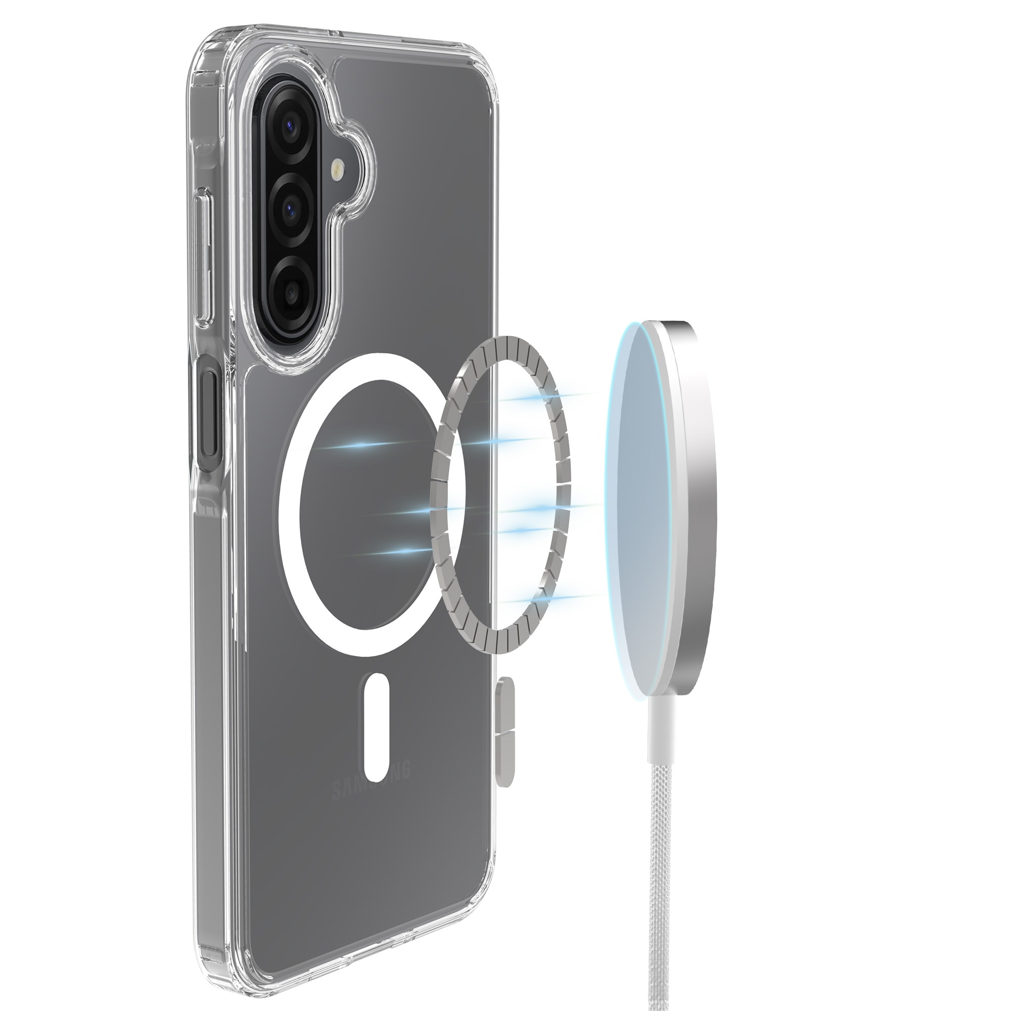 Samsung Galaxy A17 MagSafe Hybrid-deksel, Gjennomsiktig