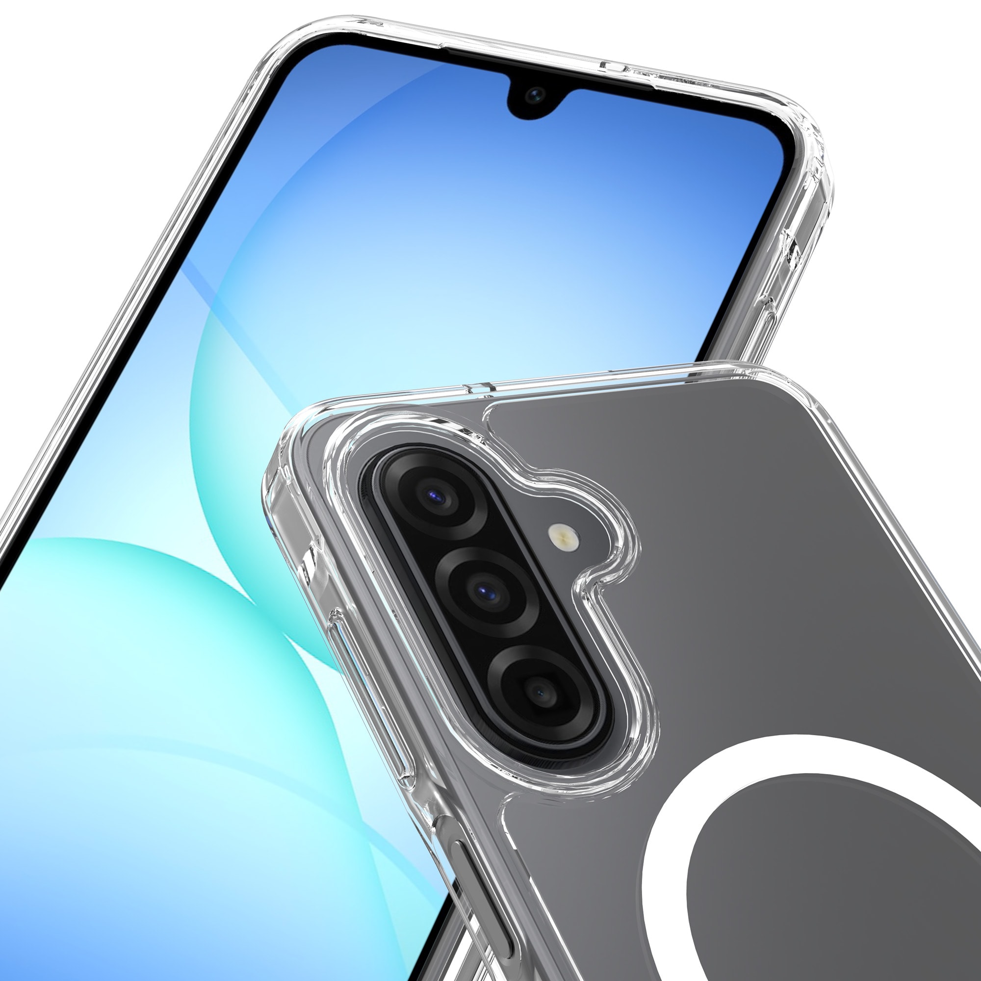 Samsung Galaxy A17 MagSafe Hybrid-deksel, Gjennomsiktig