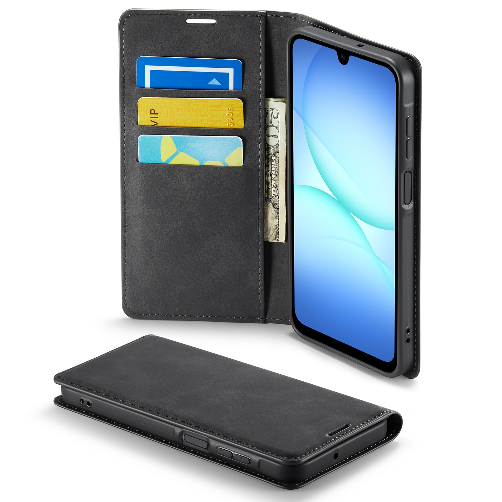  OnePlus 15 Slankt etui med kortlomme, Svart