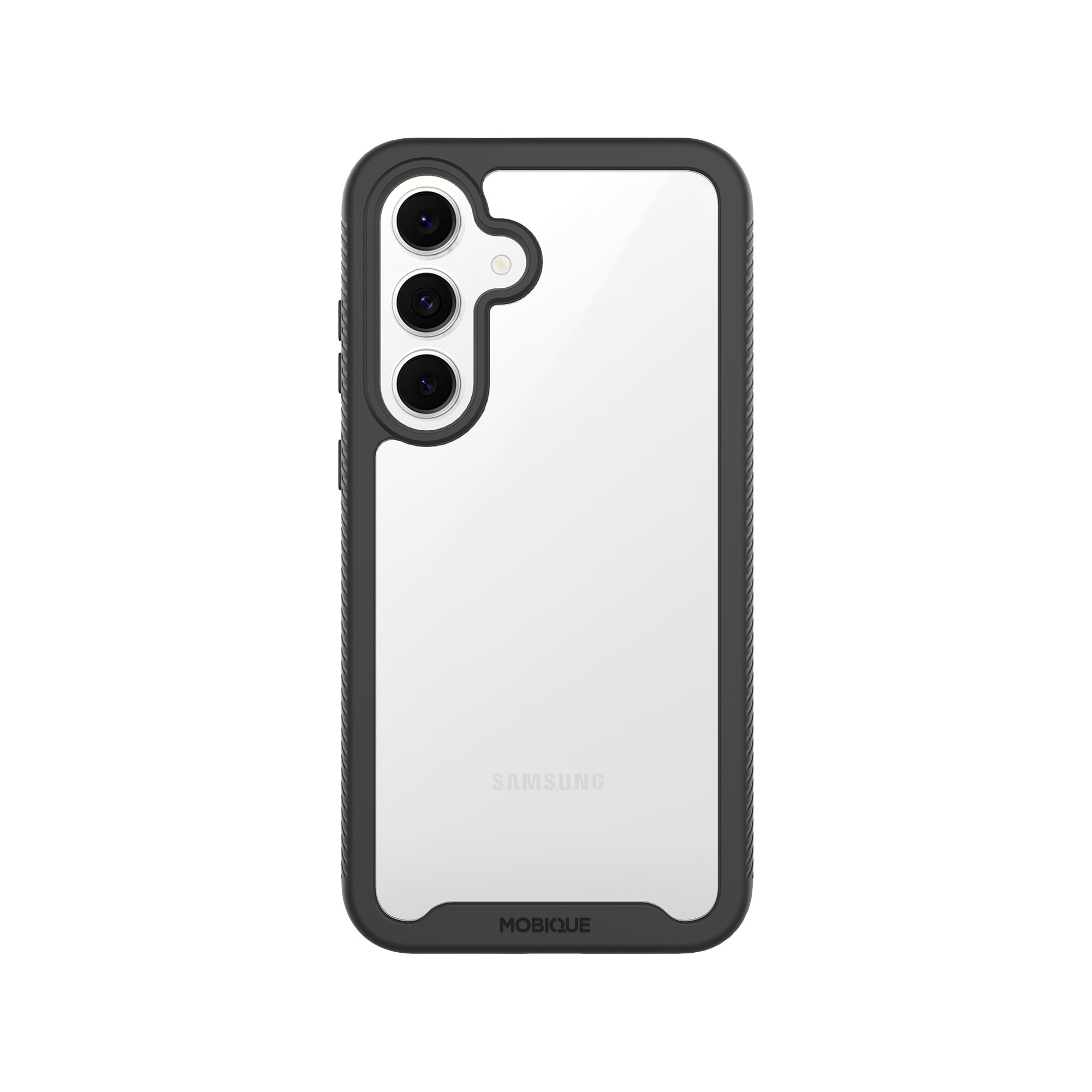 Samsung Galaxy S25 FE Deksel Full Protection, Svart/gjennomsiktig