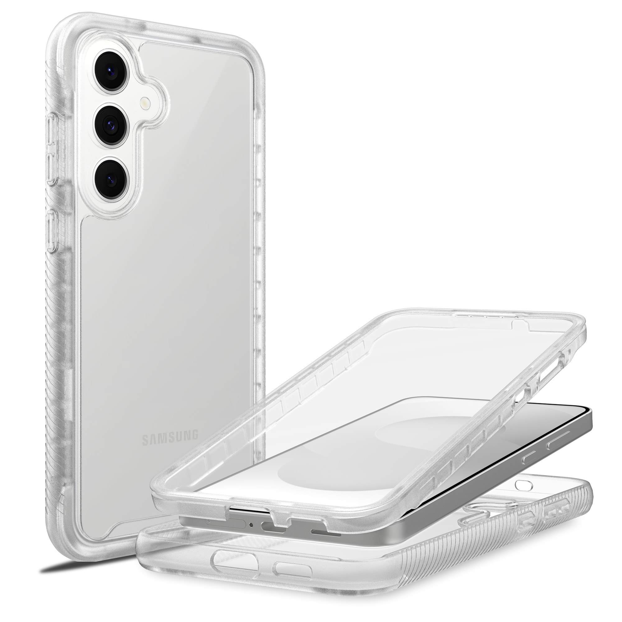 Samsung Galaxy S25 FE Deksel Full Protection, Gjennomsiktig