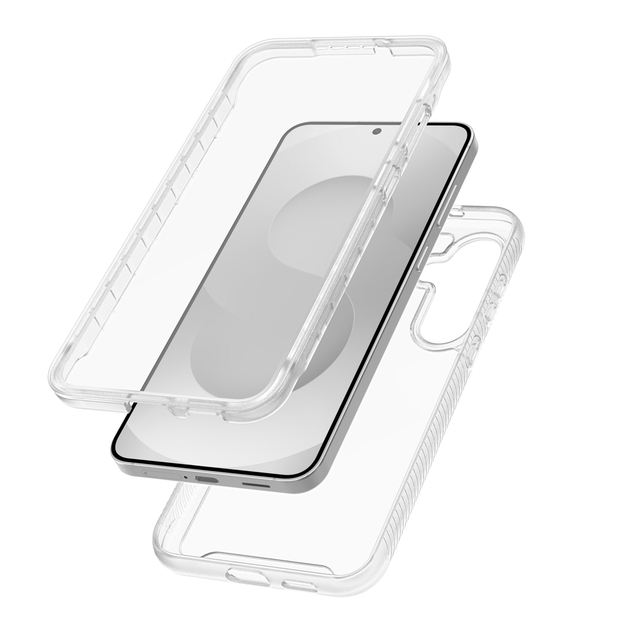 Samsung Galaxy S25 FE Deksel Full Protection, Gjennomsiktig