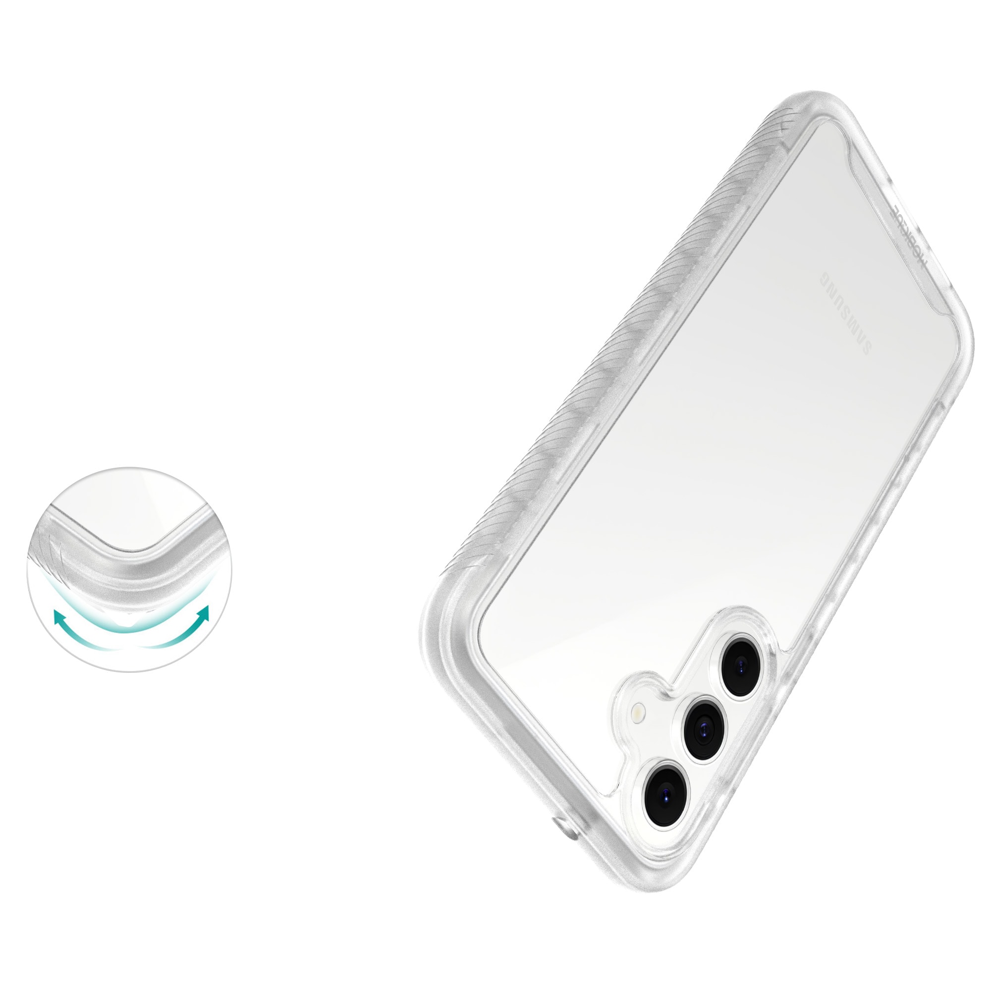 Samsung Galaxy S25 FE Deksel Full Protection, Gjennomsiktig