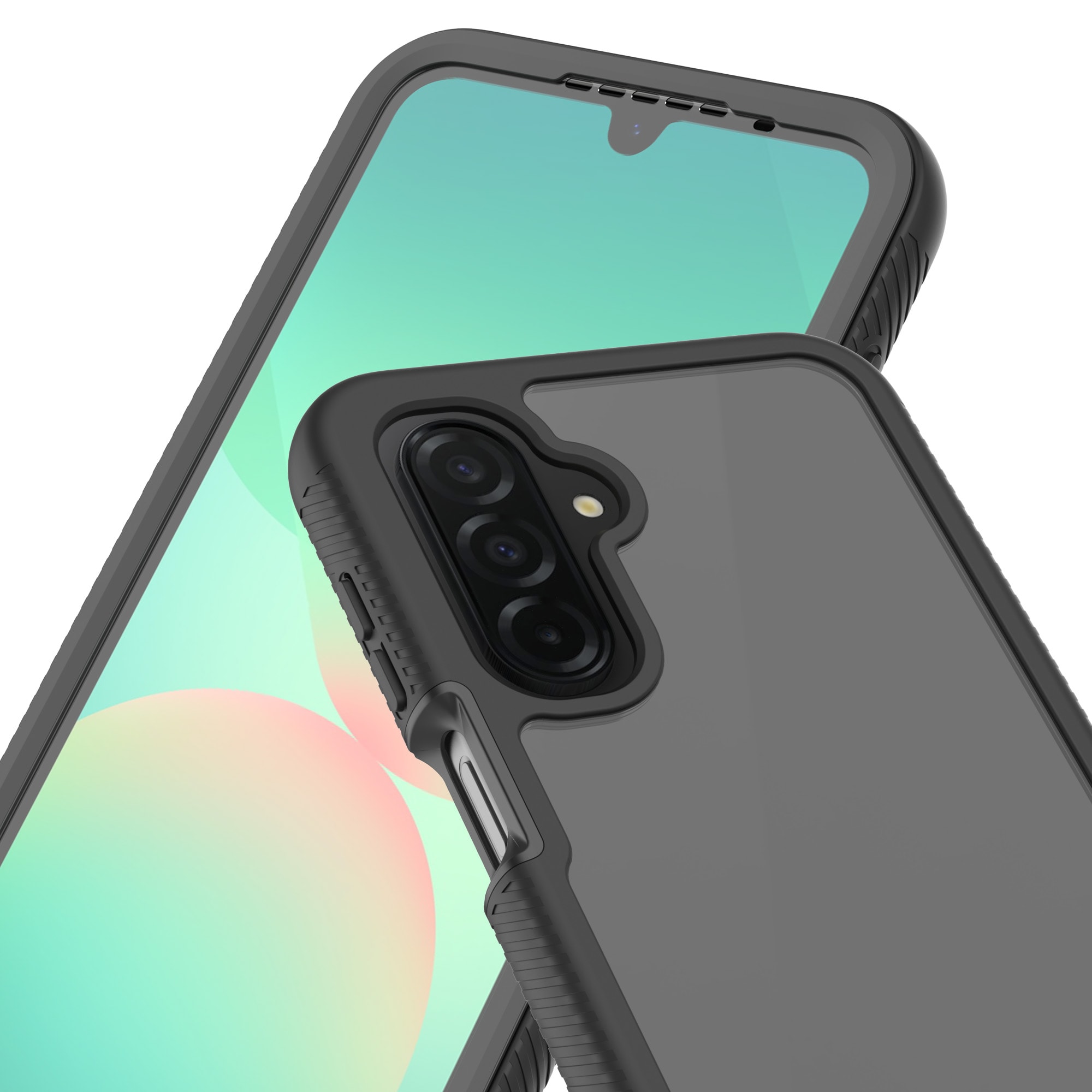 Samsung Galaxy A17 Deksel Full Protection, Svart/gjennomsiktig