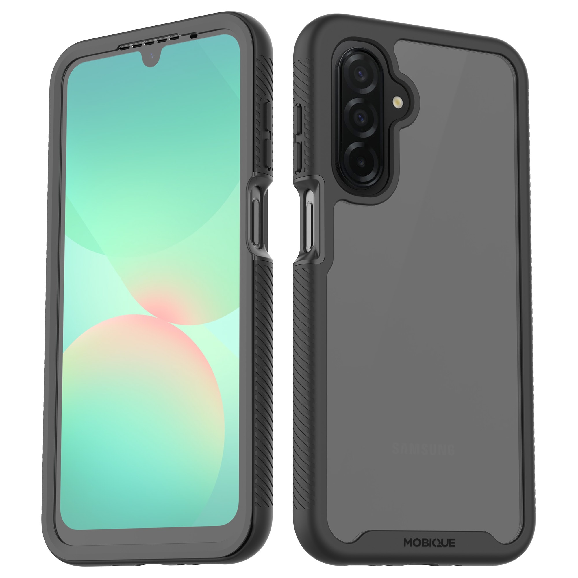 Samsung Galaxy A17 Deksel Full Protection, Svart/gjennomsiktig