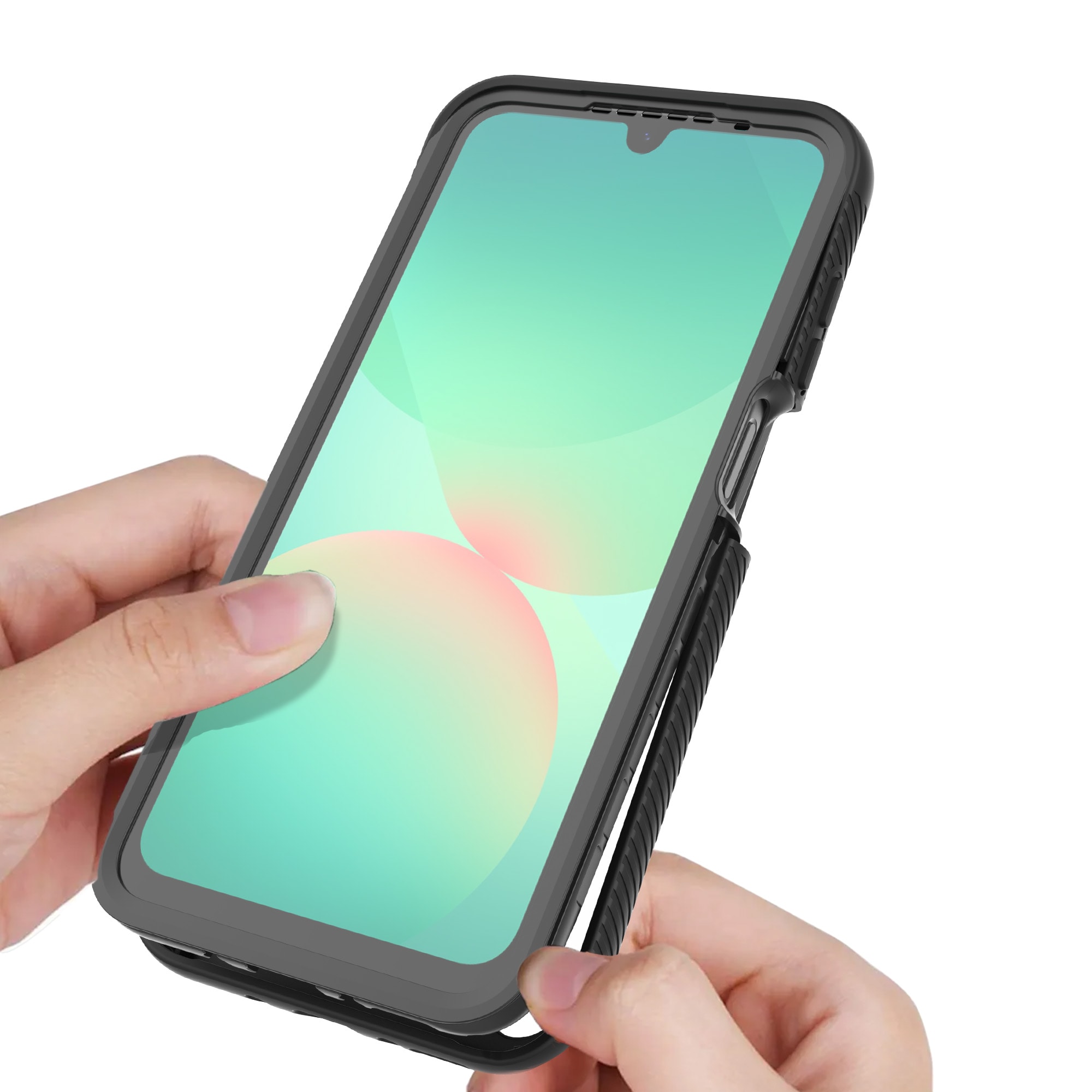 Samsung Galaxy A17 Deksel Full Protection, Svart/gjennomsiktig