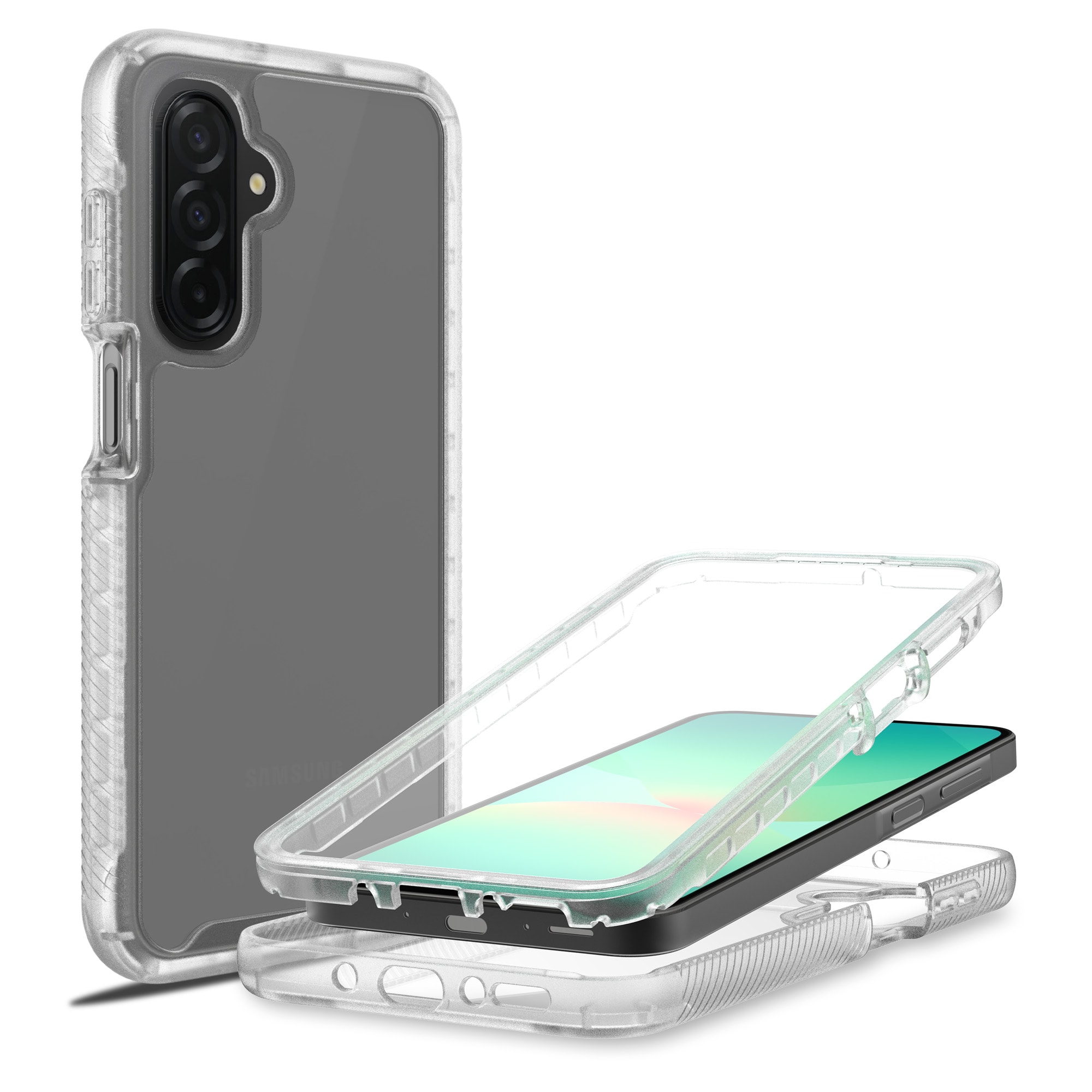 Samsung Galaxy A17 Deksel Full Protection, Gjennomsiktig