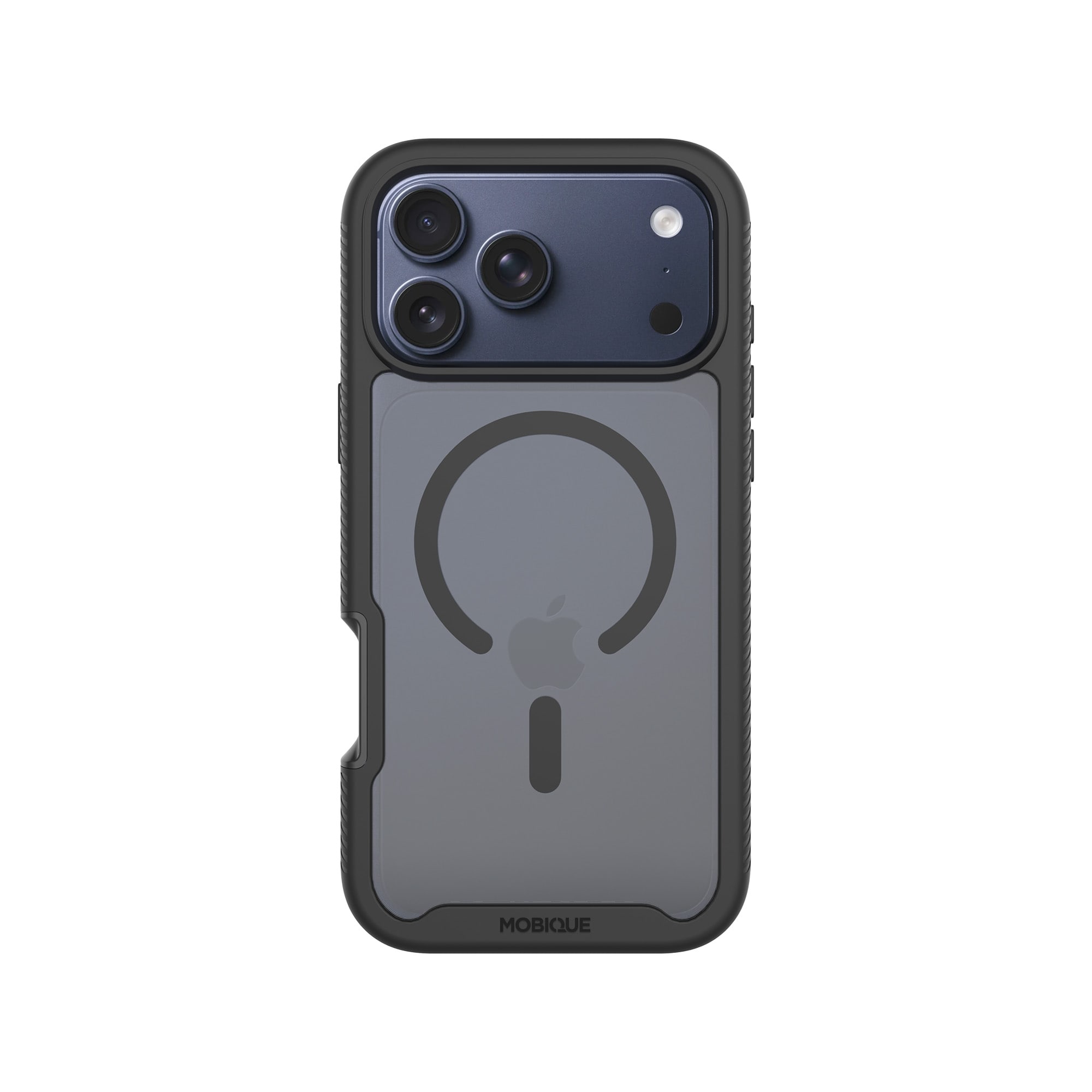 iPhone 17 Pro Max Deksel Magnetisk Full Protection, Svart/gjennomsiktig