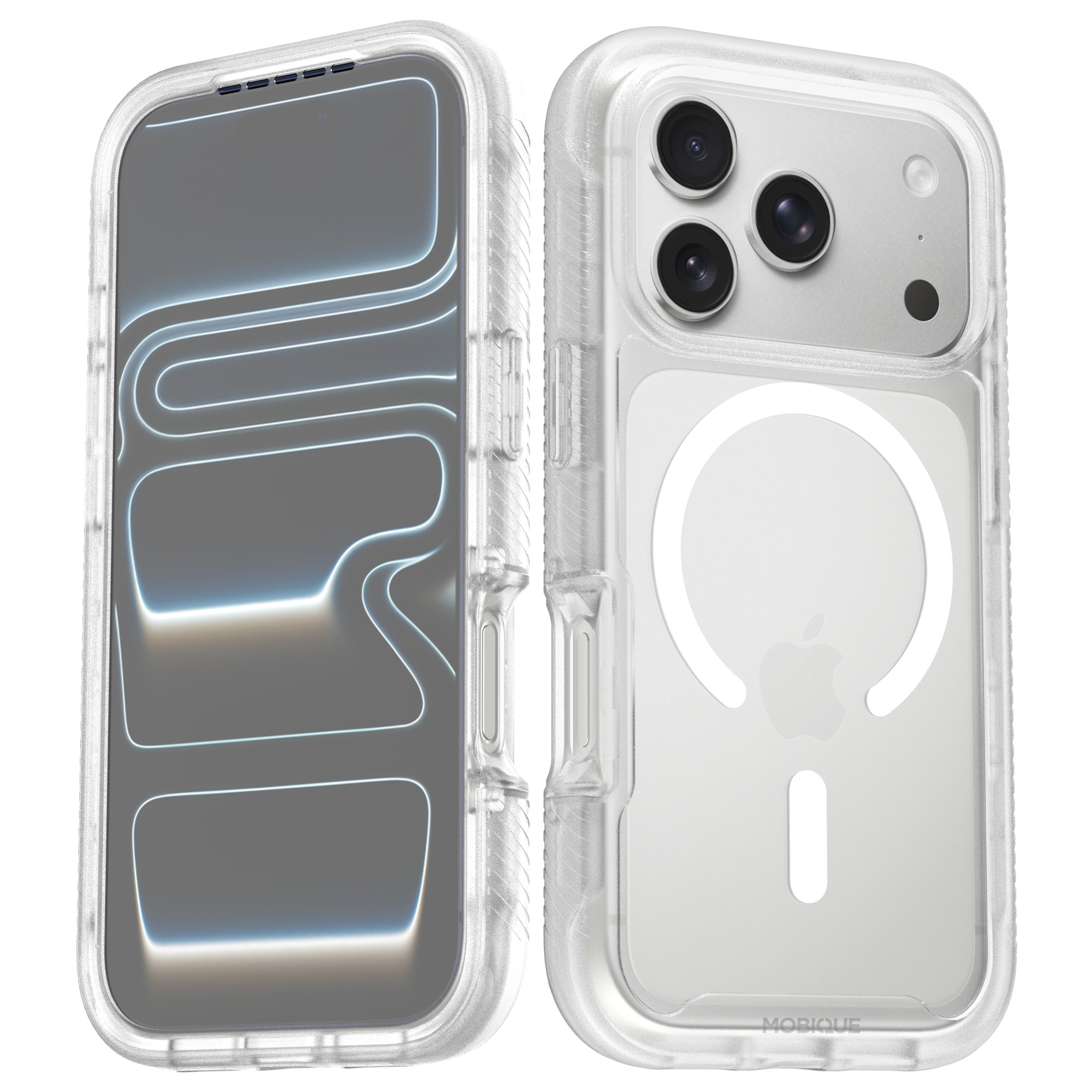 iPhone 17 Pro Deksel Magnetisk Full Protection, Gjennomsiktig