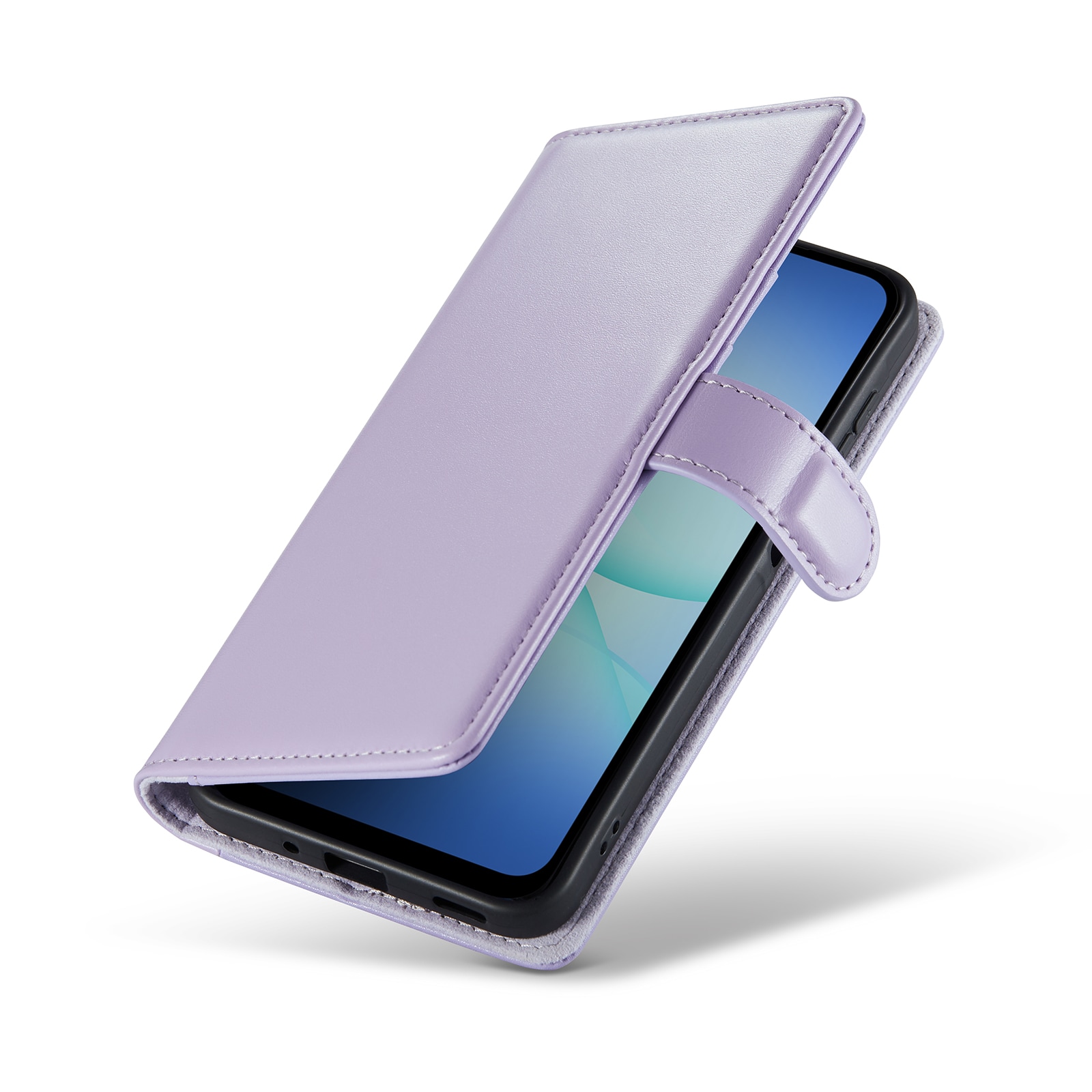 Samsung Galaxy A17 Lommeboketui i ekte skinn, Lilla