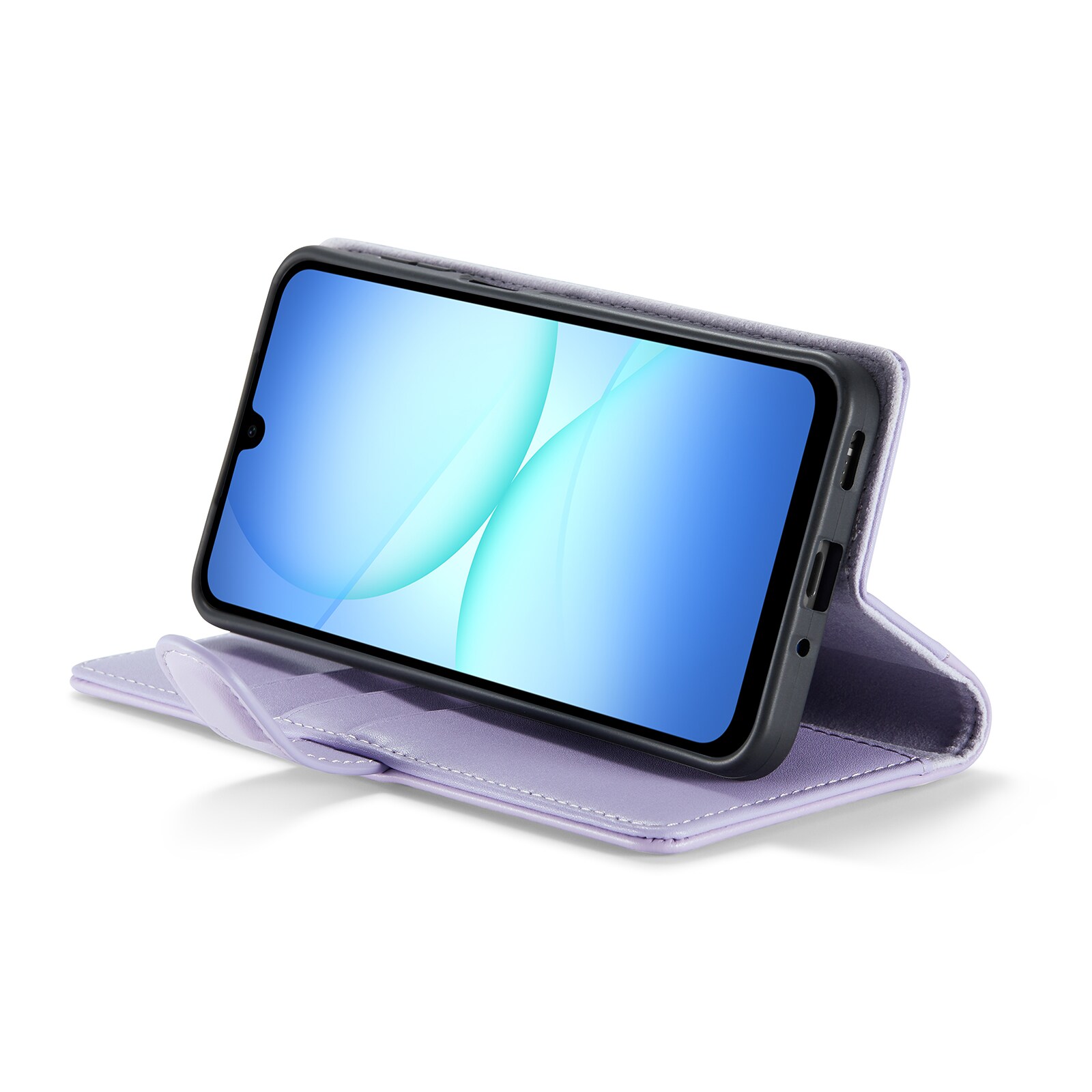 Samsung Galaxy A17 Lommeboketui i ekte skinn, Lilla