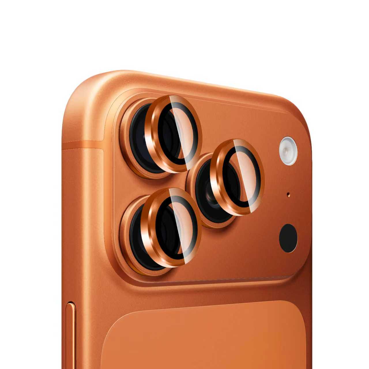 Linsebeskytter Metall iPhone 17 Pro, Oransje