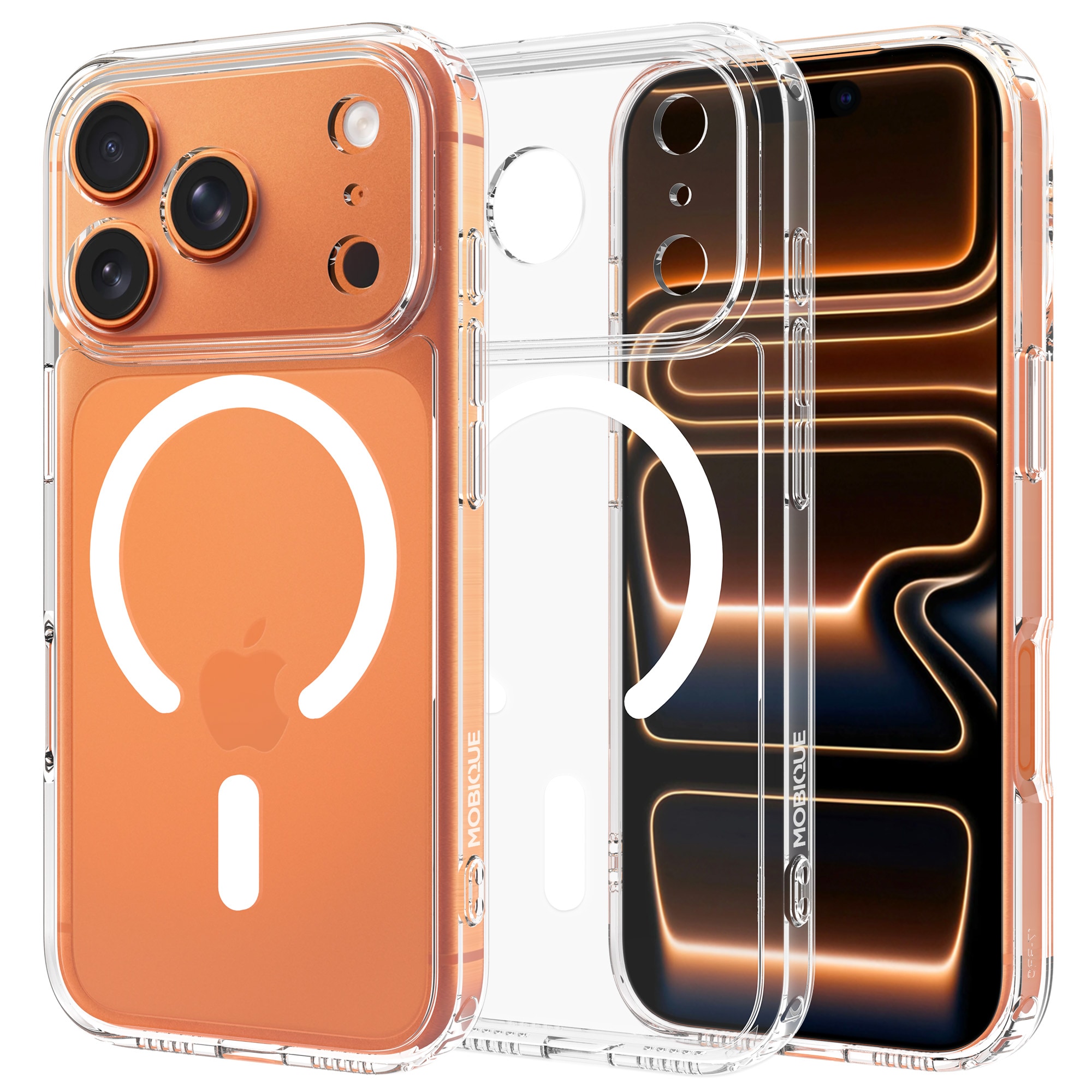 iPhone 17 Pro Max MagSafe Hybrid-deksel, Gjennomsiktig