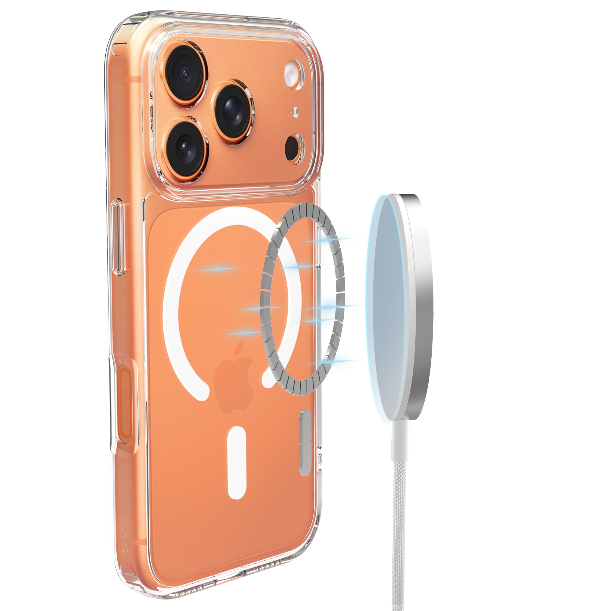 iPhone 17 Pro Max MagSafe Hybrid-deksel, Gjennomsiktig