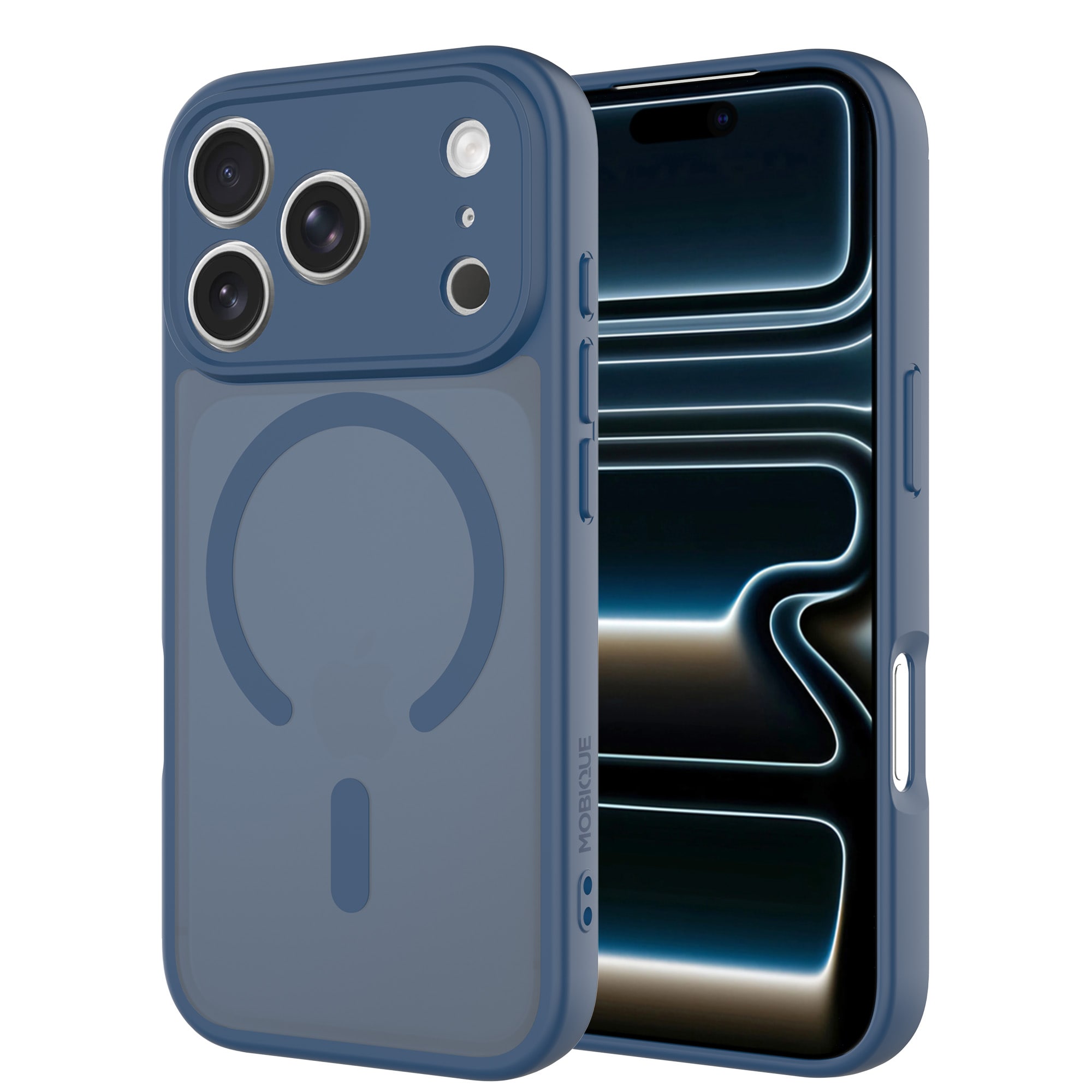 iPhone 17 Pro Hybrid-deksel Magnetisk,  Dark Blue