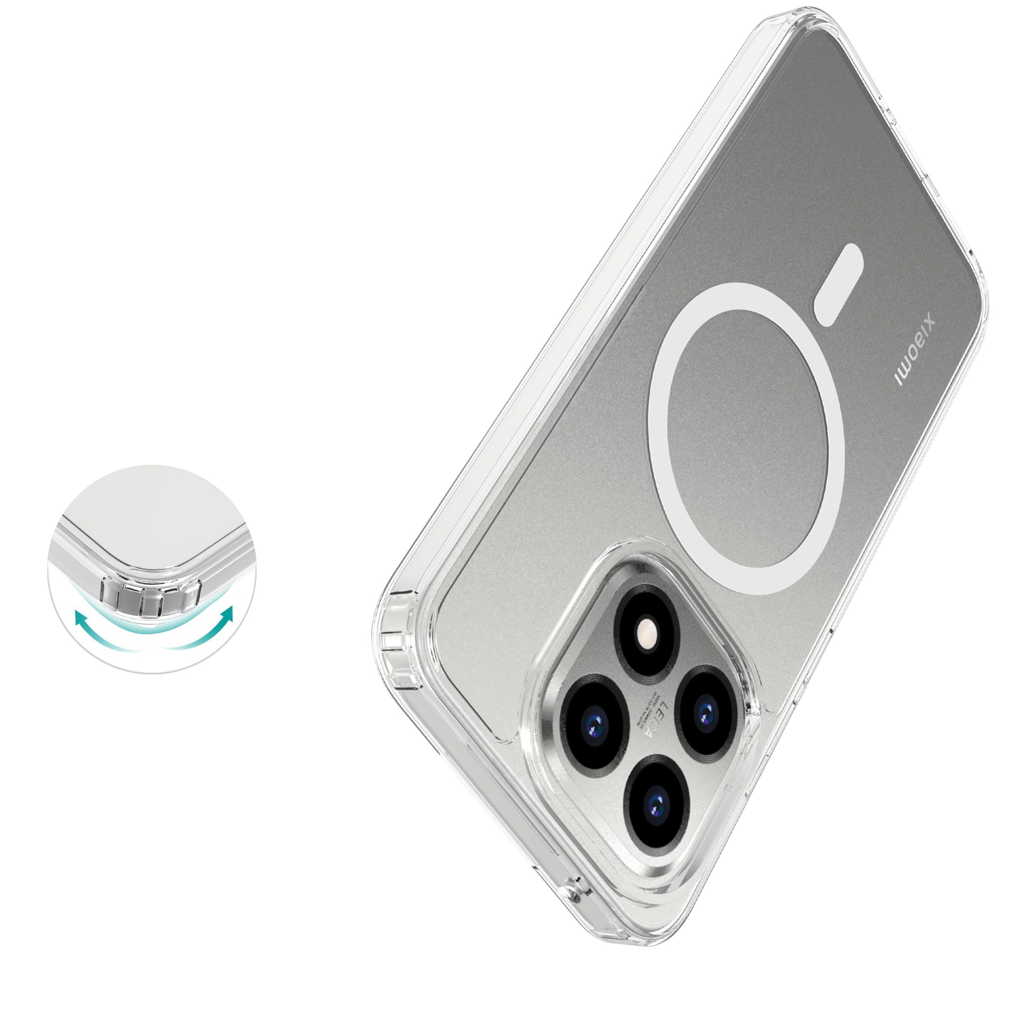 Xiaomi 15T MagSafe Hybrid-deksel, Gjennomsiktig