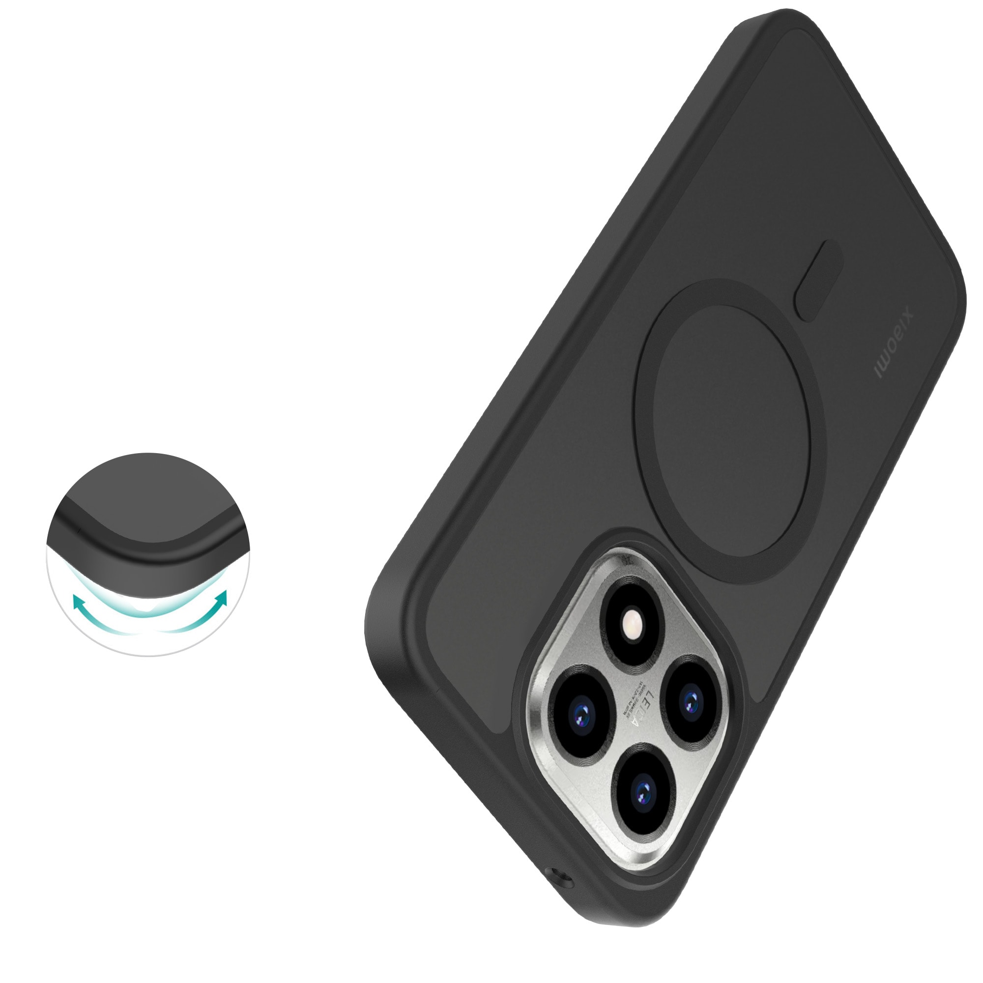 Xiaomi 15T Hybrid-deksel Magnetisk, Frosted Black