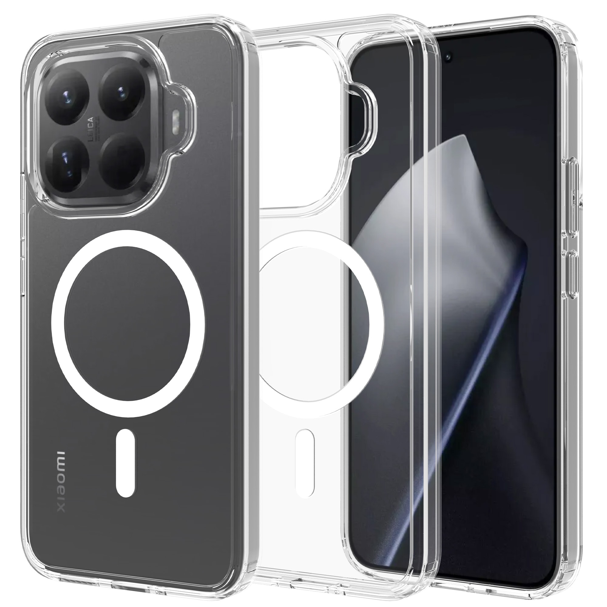 Xiaomi 15T Pro MagSafe Hybrid-deksel, Gjennomsiktig