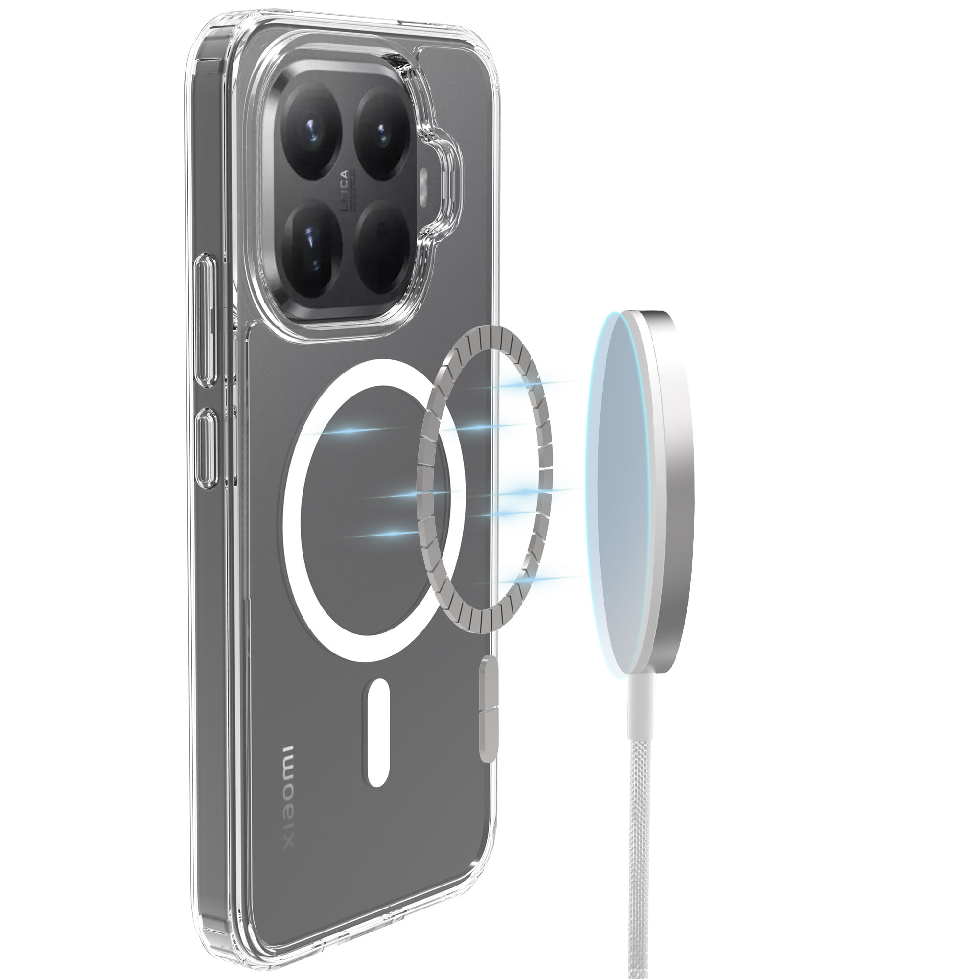 Xiaomi 15T Pro MagSafe Hybrid-deksel, Gjennomsiktig